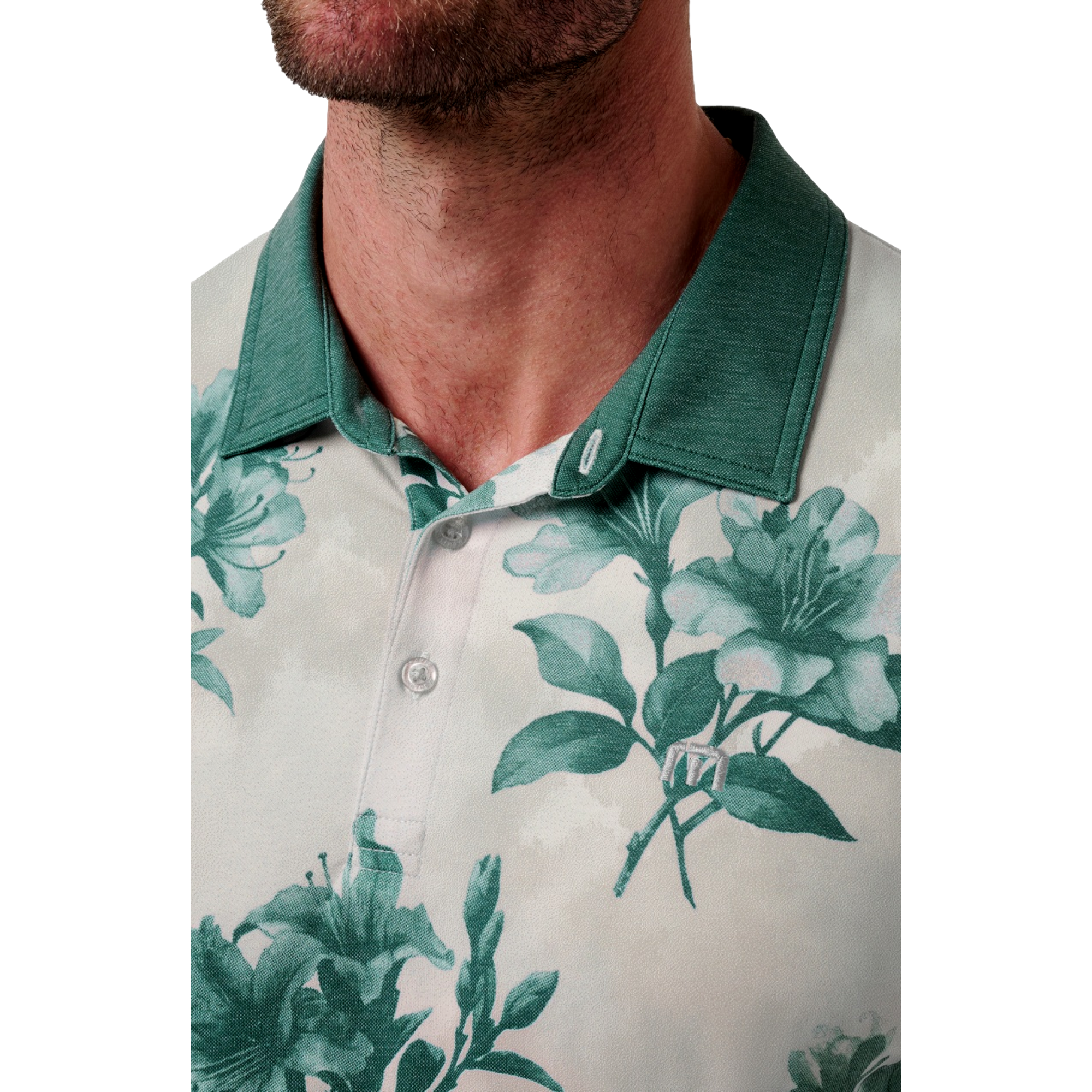 Magnolia Print Polo Shirt
