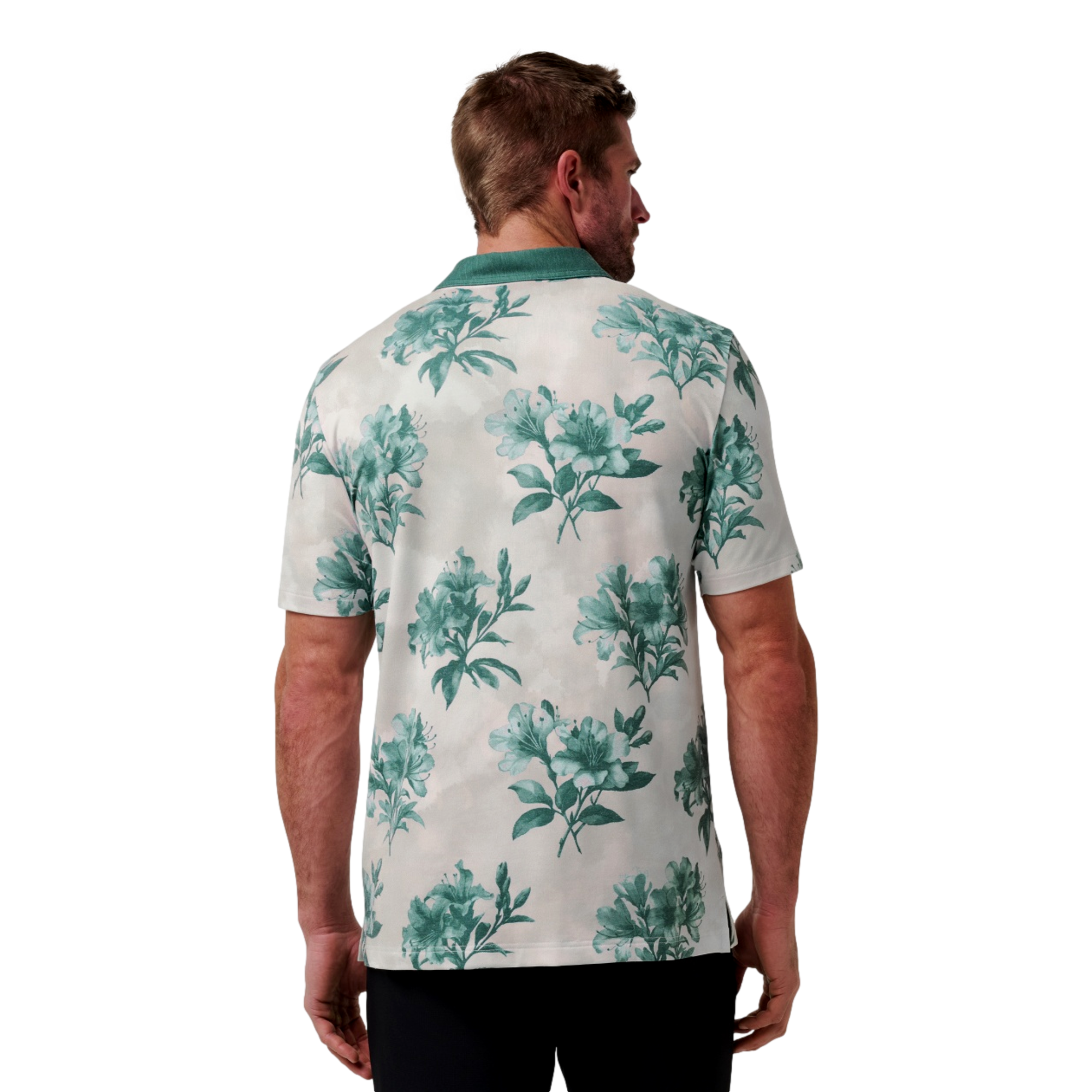 Magnolia Print Polo Shirt