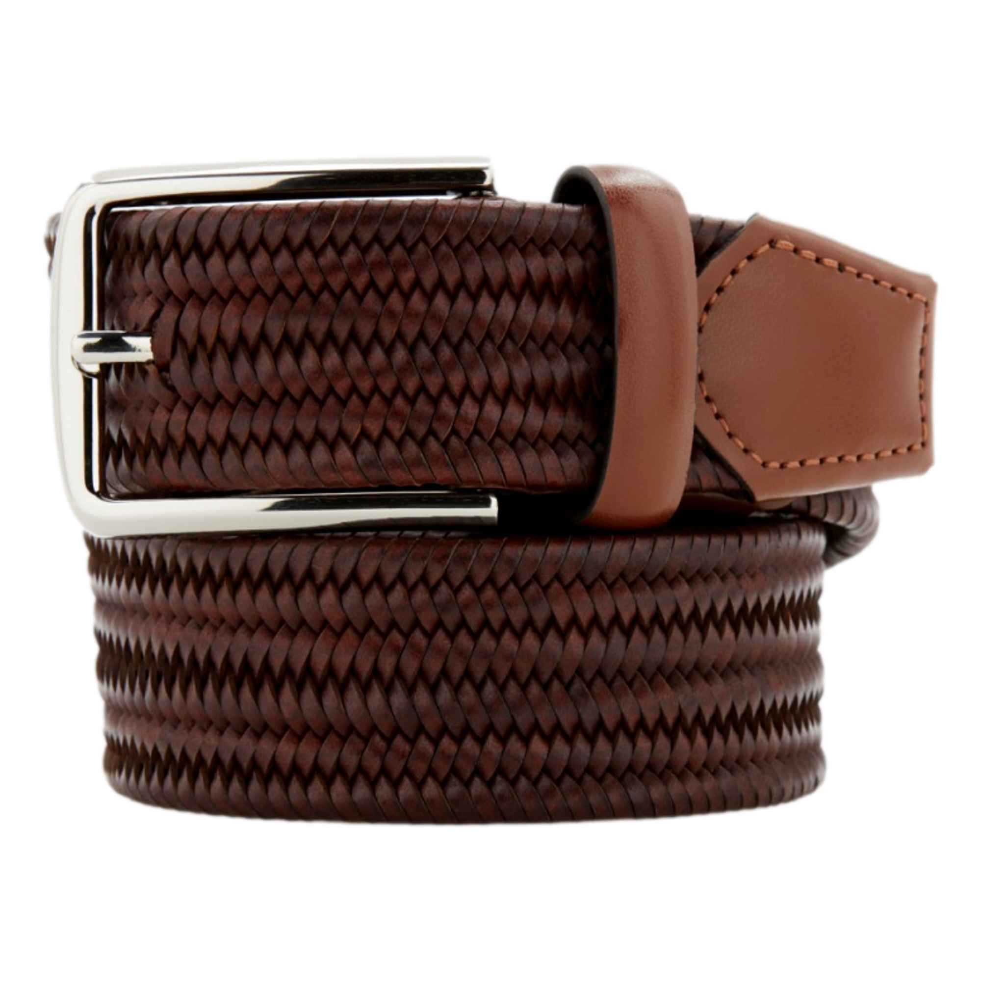 Braided Woven Leather Belt