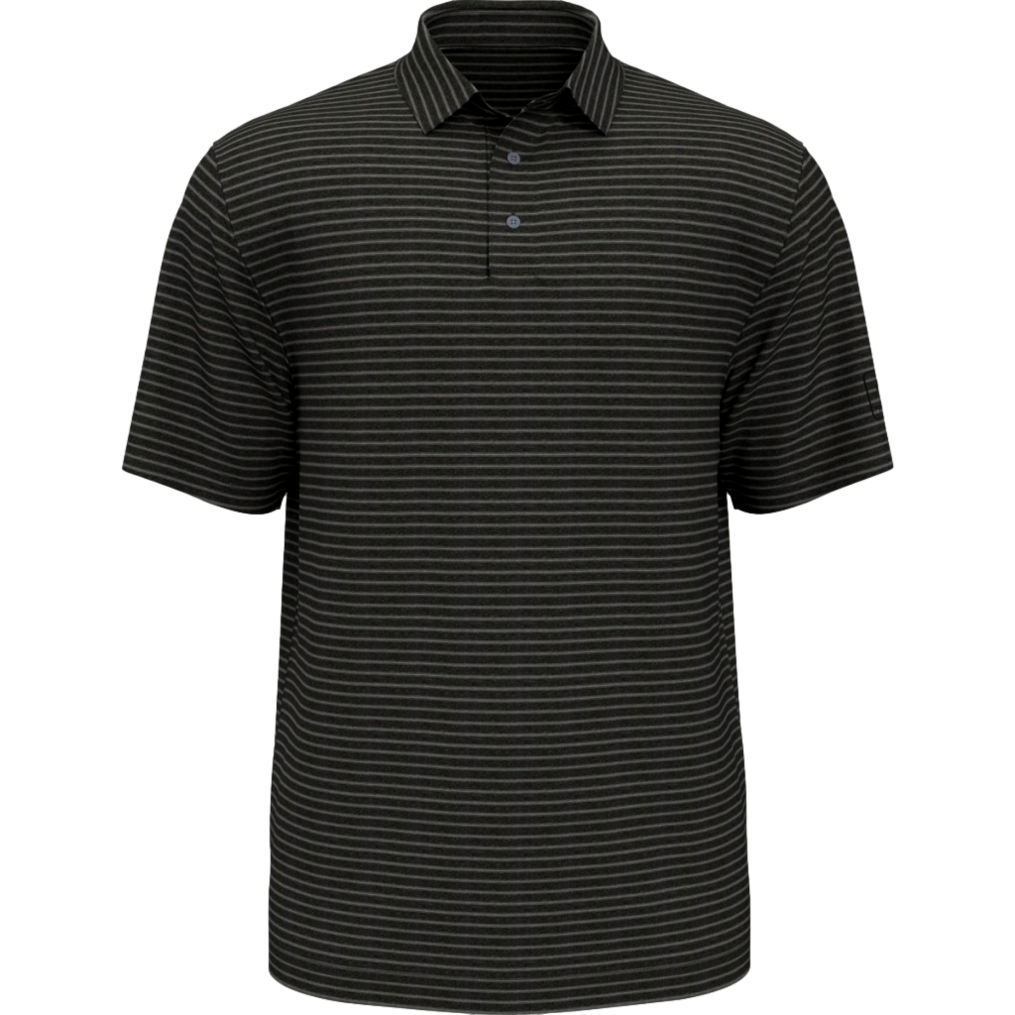 Heather Feeder Striped Men's Short Sleeve Golf Polo Shirt