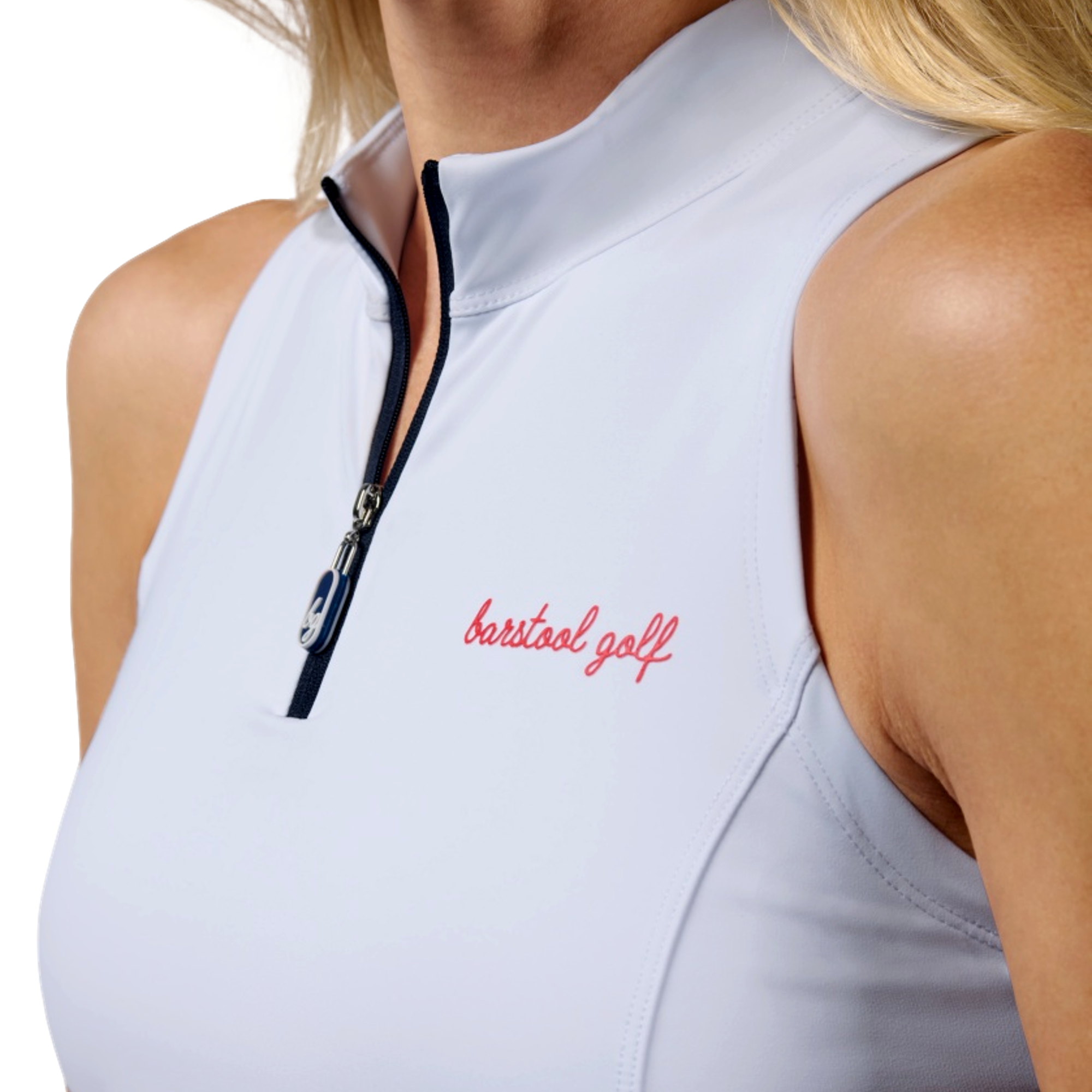 Quarter Zip Women's Sleeveless Golf Shirt