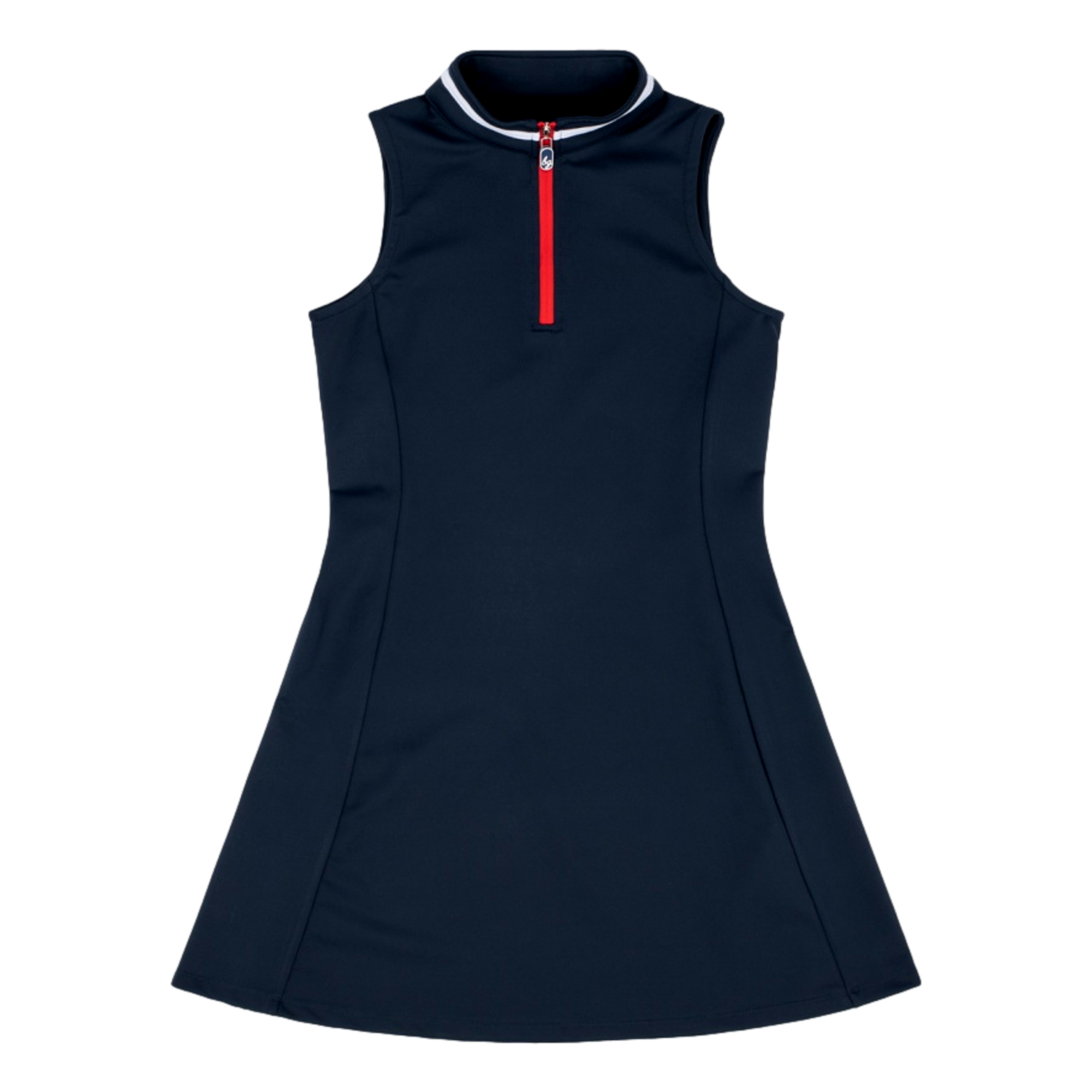 Quarter Zip Sleeveless Dress