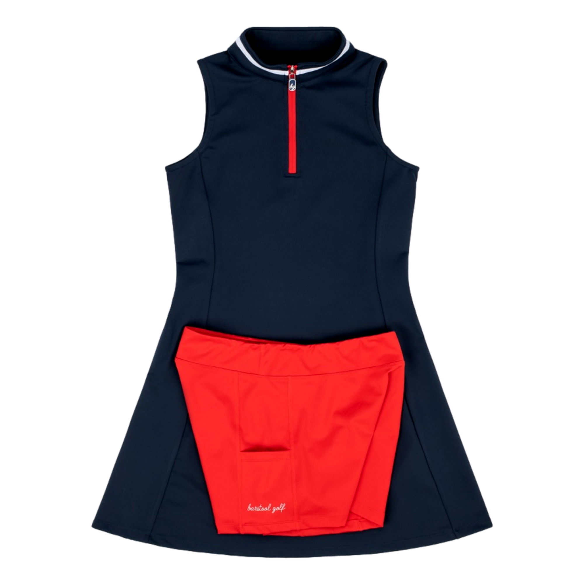 Quarter Zip Sleeveless Dress