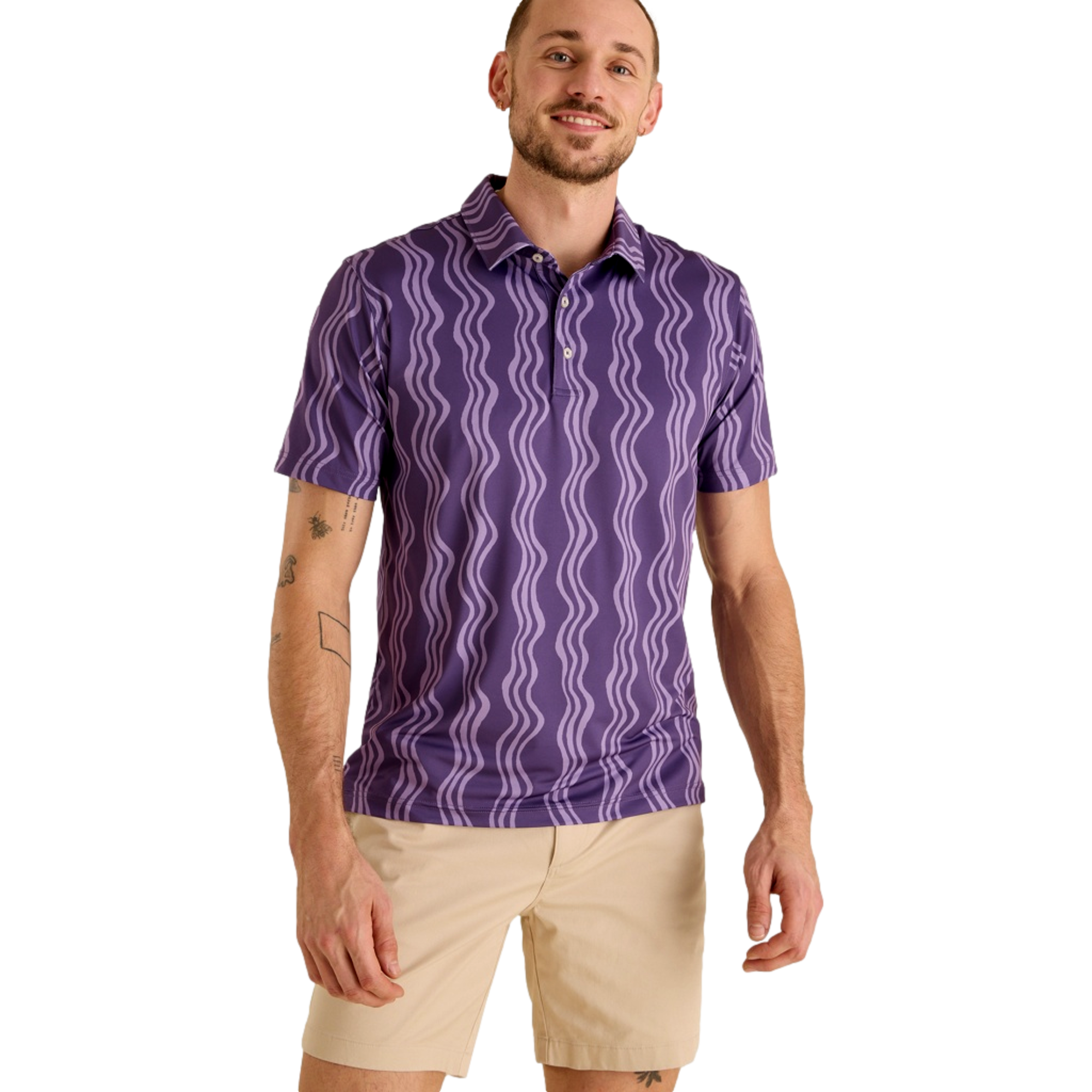The Wavy Daze Men's Golf Polo Shirt