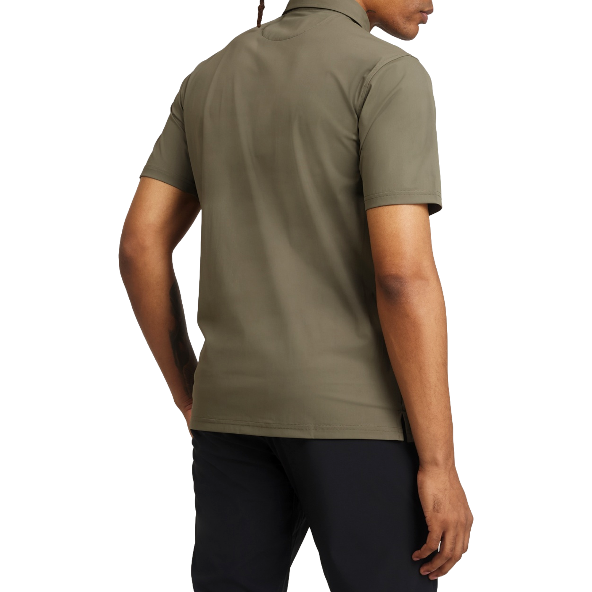 Snap Placket Polo Shirt