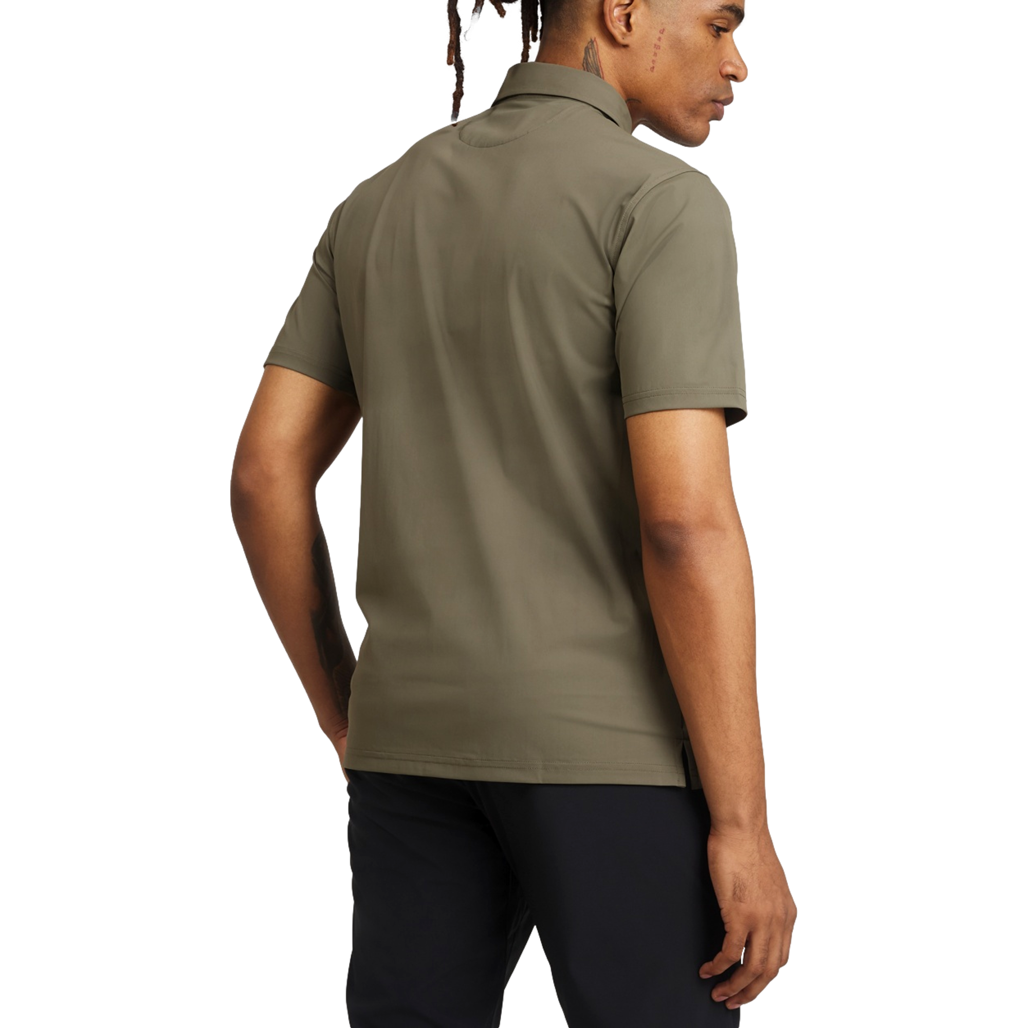 Snap Placket Polo Shirt
