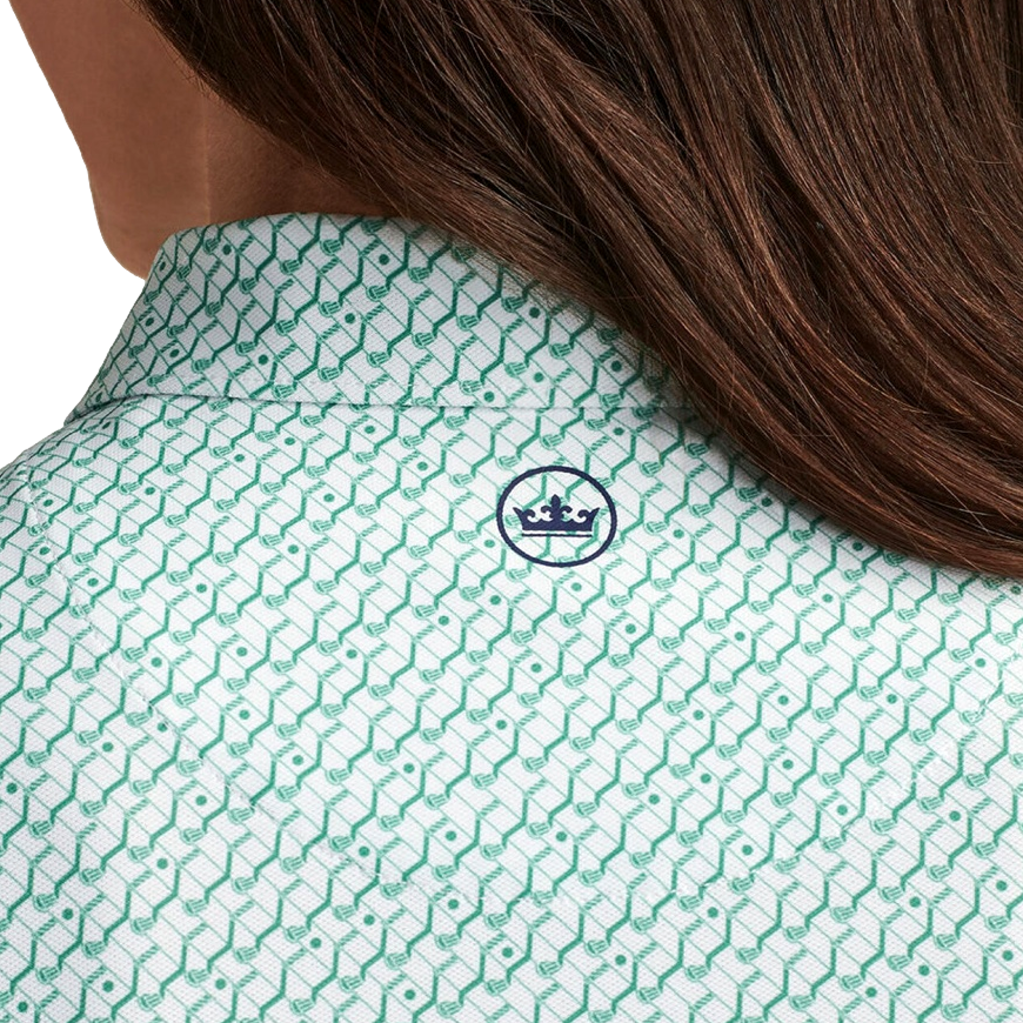 Stepped Clubs Banded Sport Mesh Women's Sleeveless Golf Polo Shirt