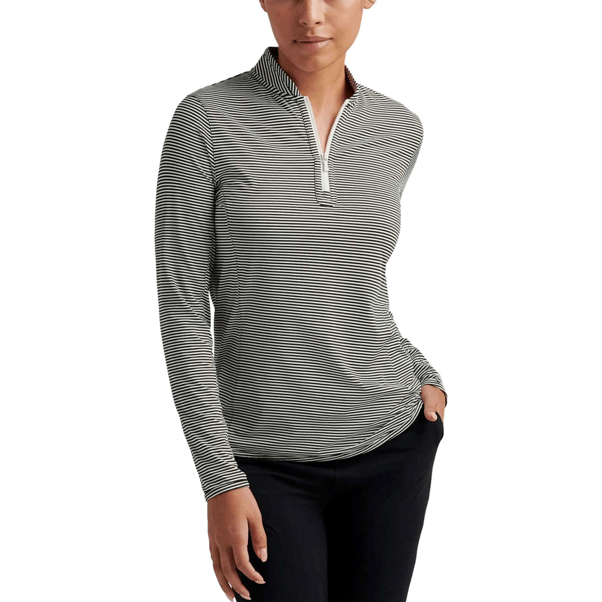 SP25 D2: Vista Stripe LW Qtr Zip