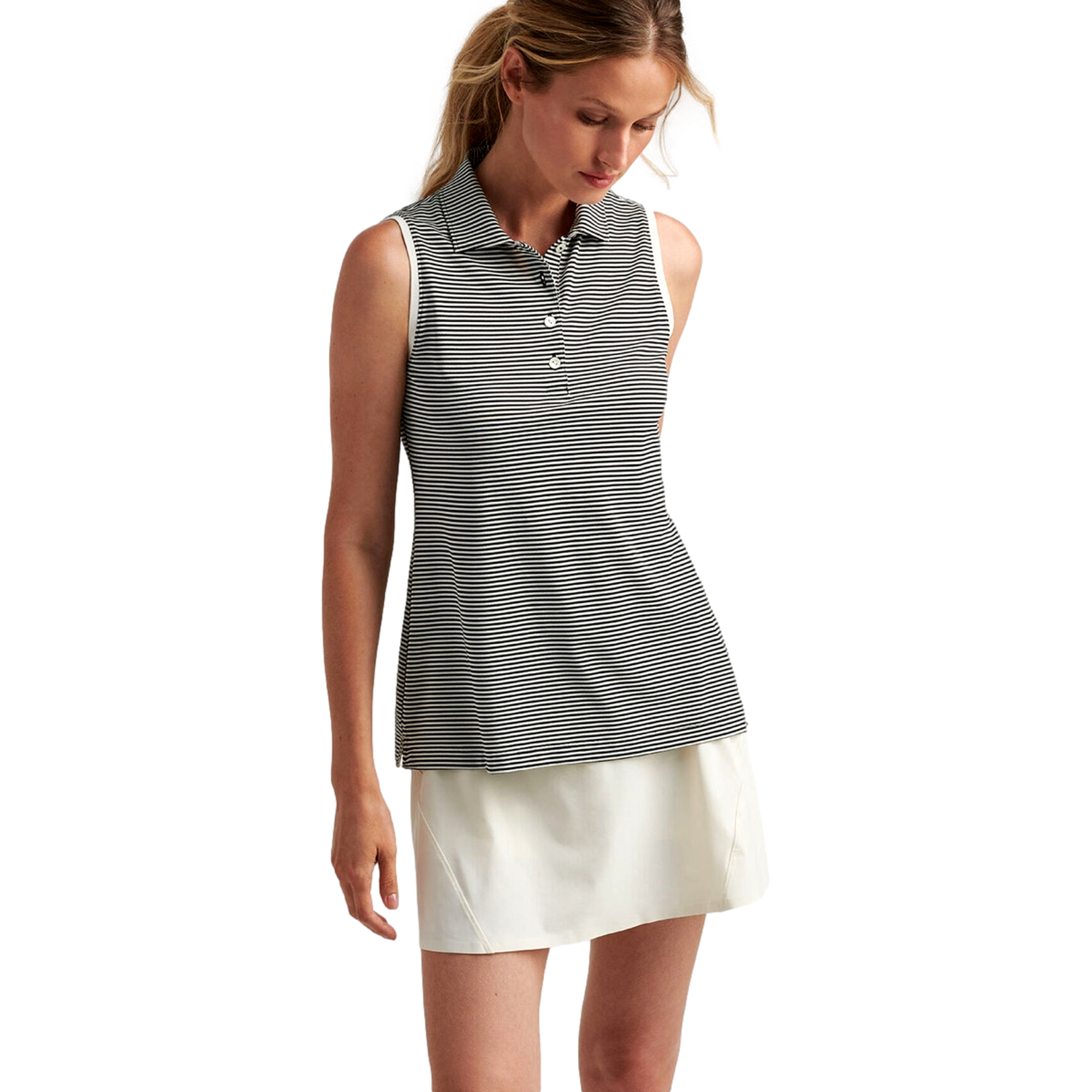 Vista Stripe Banded Sport Banded Sleeveless Top