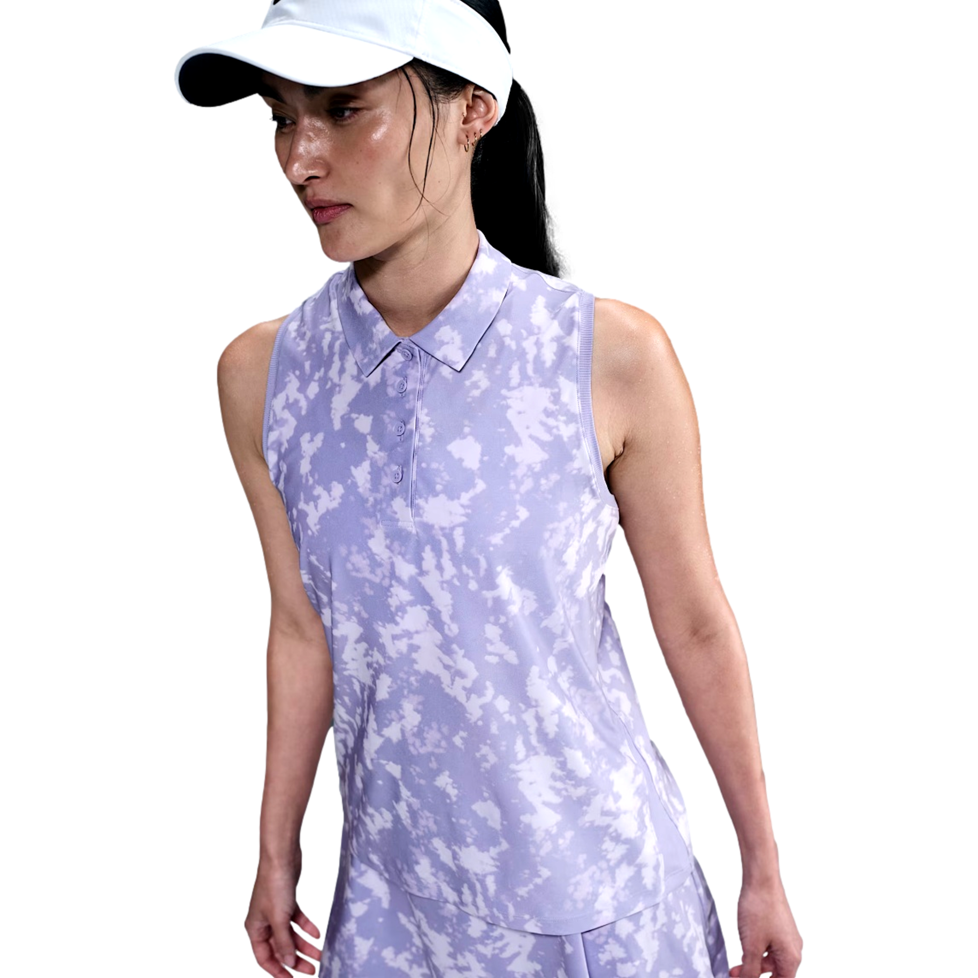 Women's Dri-FIT Printed Sleeveless Polo