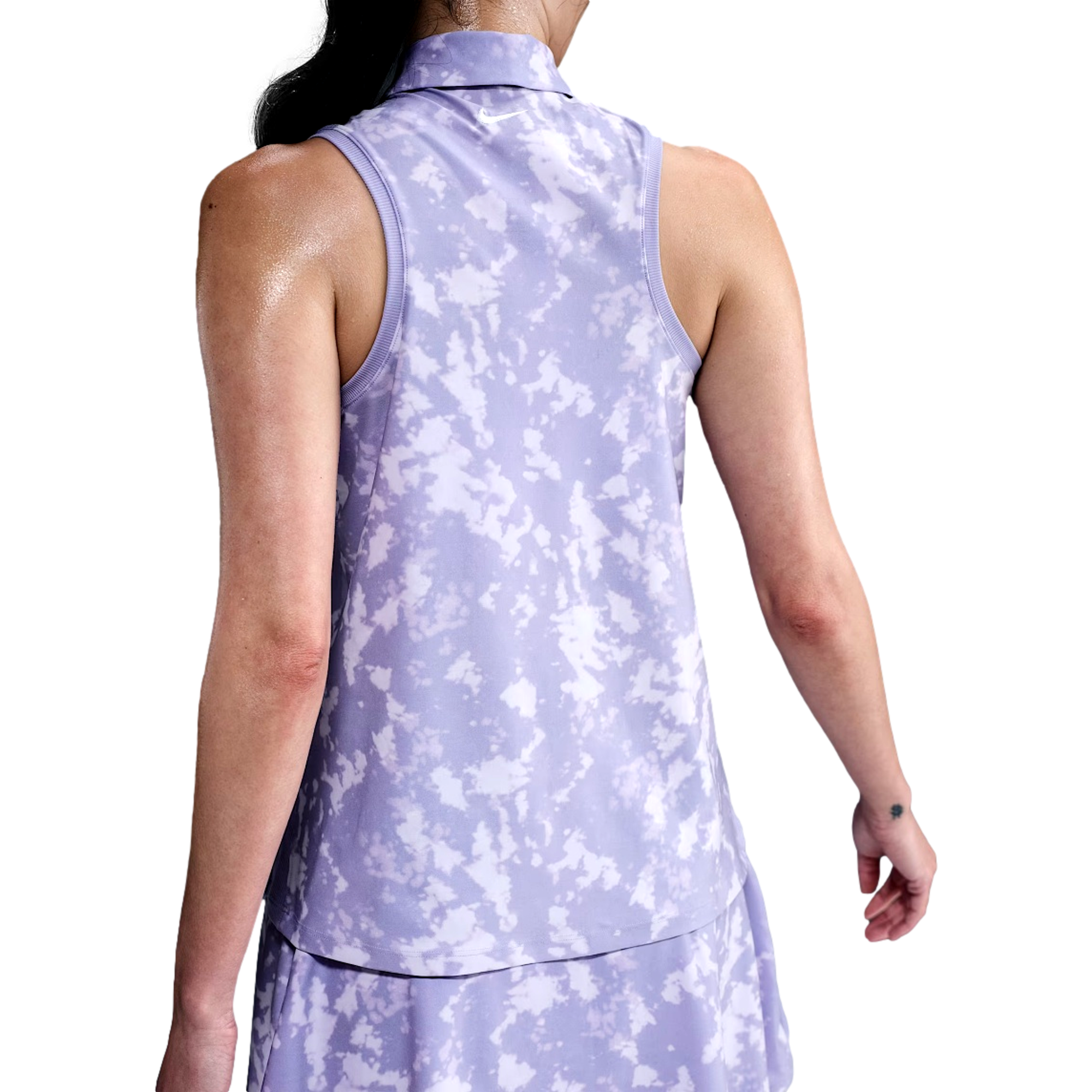 Dri-FIT Printed Women's Sleeveless Golf Polo Shirt