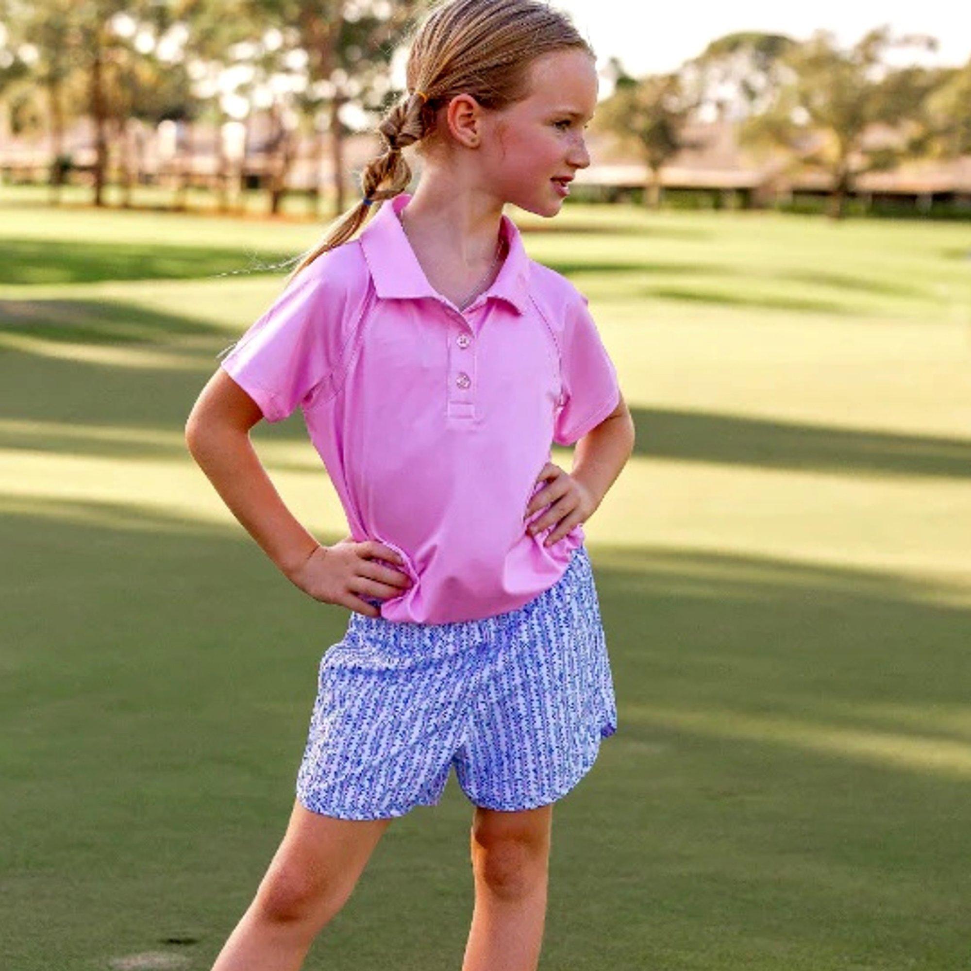 Girls Reagan Cap Short Sleeve Polo