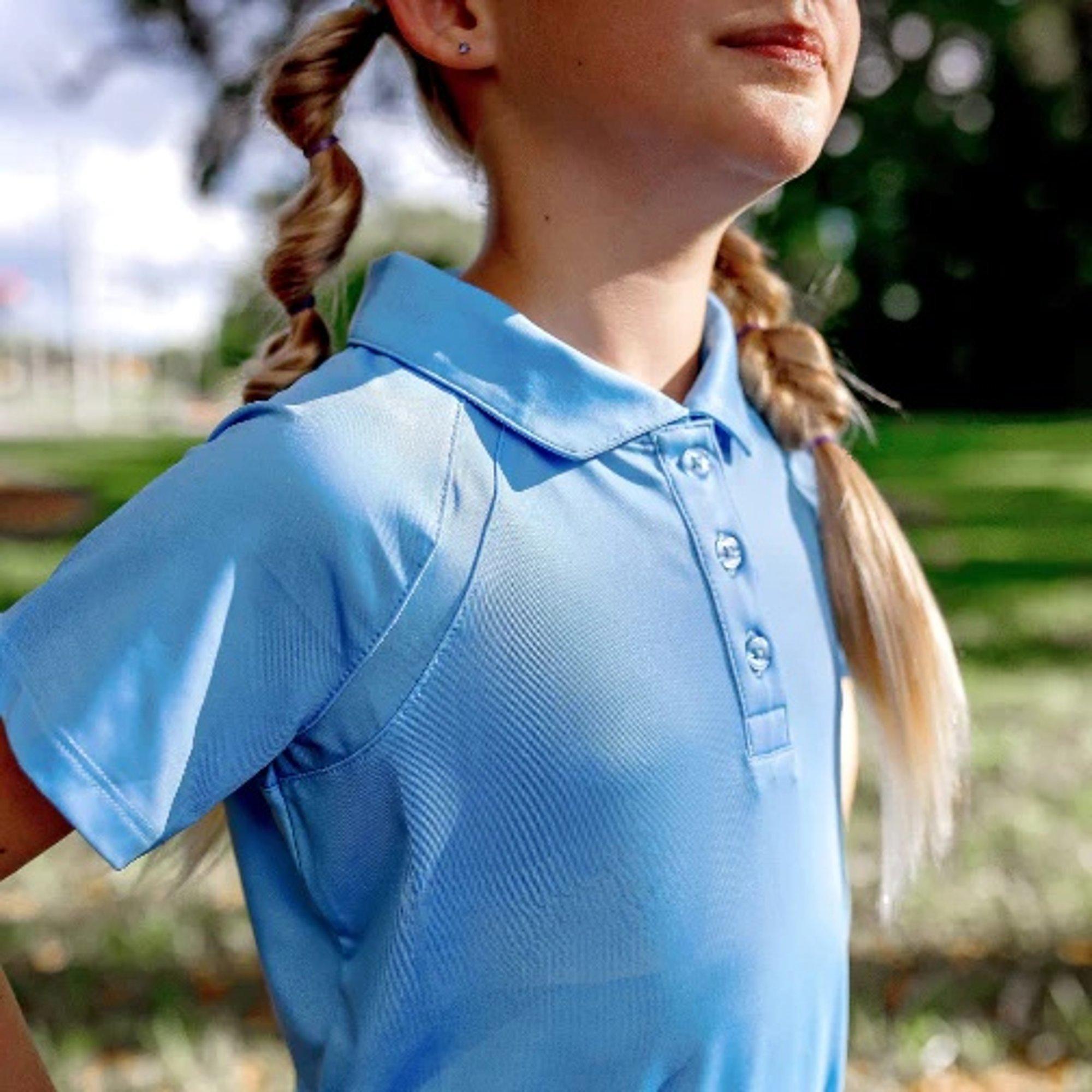 Girls Reagan Cap Short Sleeve Polo