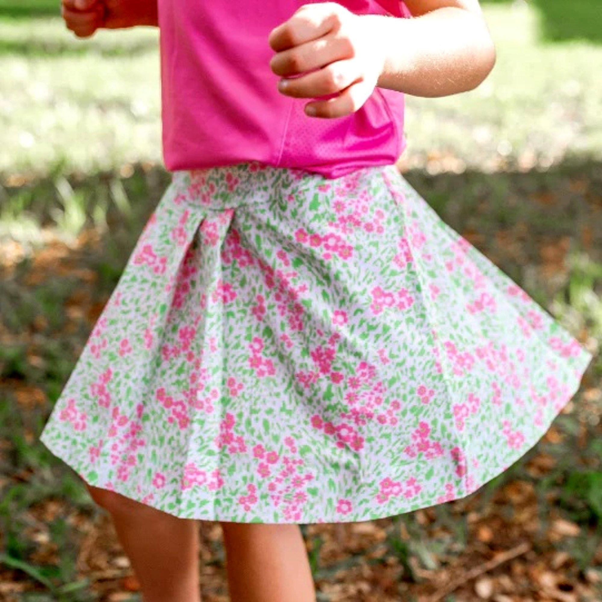 Girls Betty Woven Floral Skort