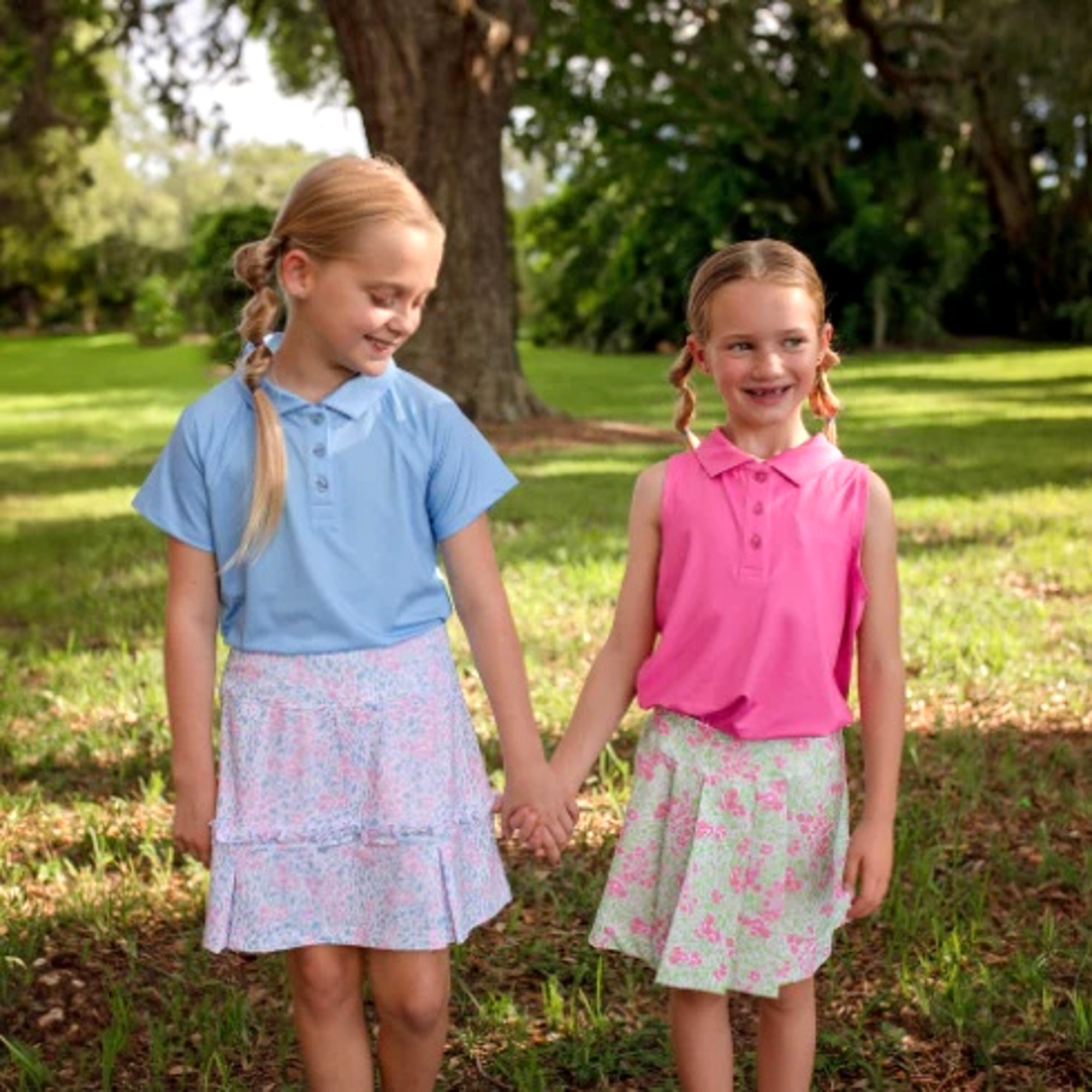 Girls Betty Woven Floral Skort