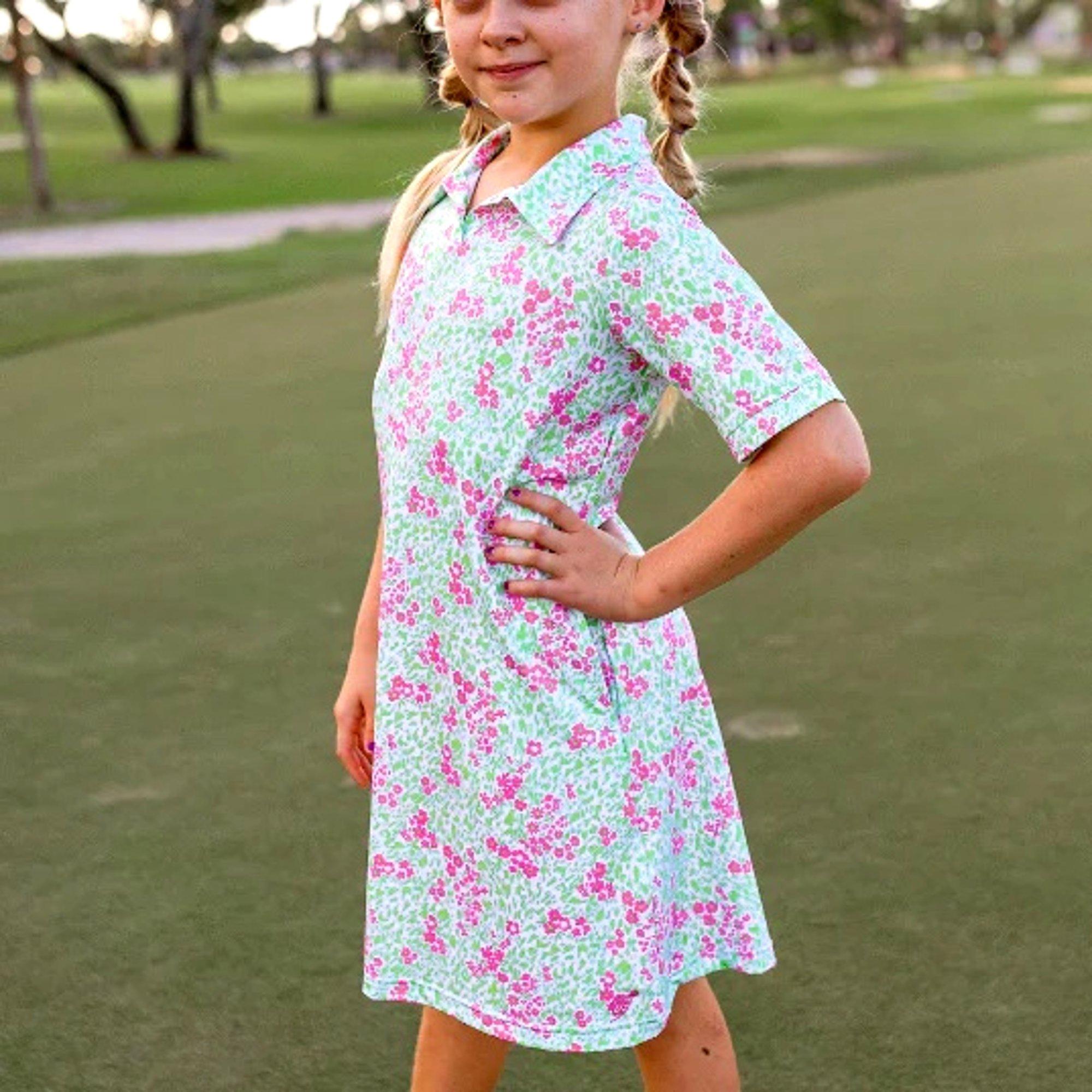 Girls Felicity Floral Short Sleeve Dress