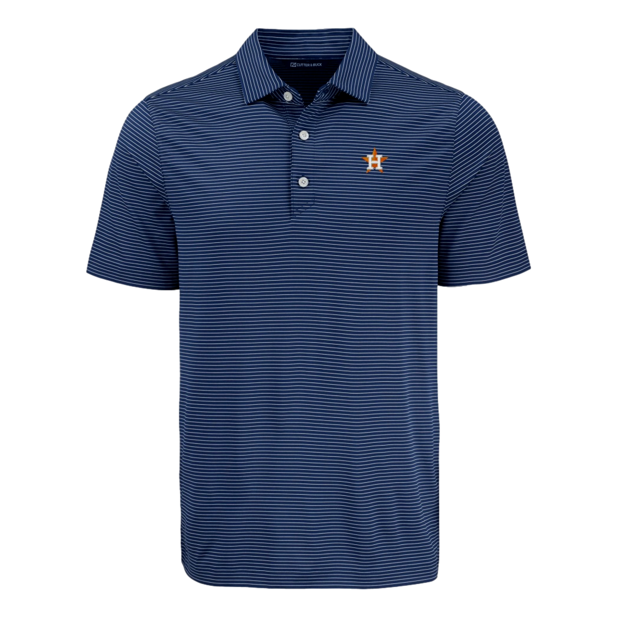 Houston Astros Line Stripe Stretch Polo Shirt