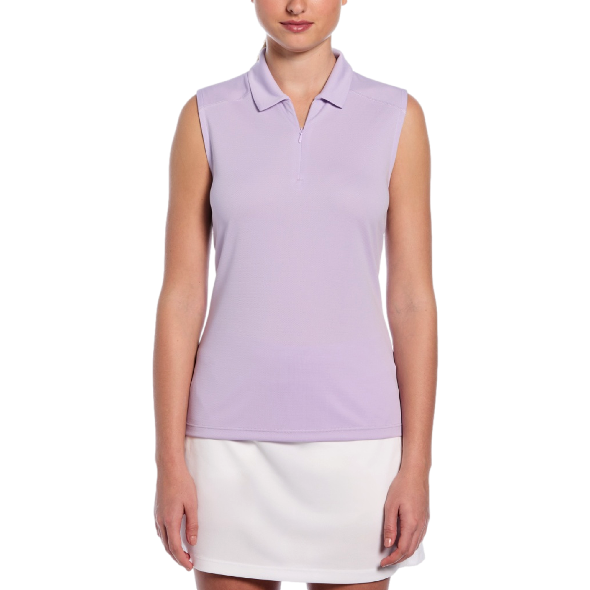 Airflux Quarter Zip Women's Sleeveless Golf Polo Shirt