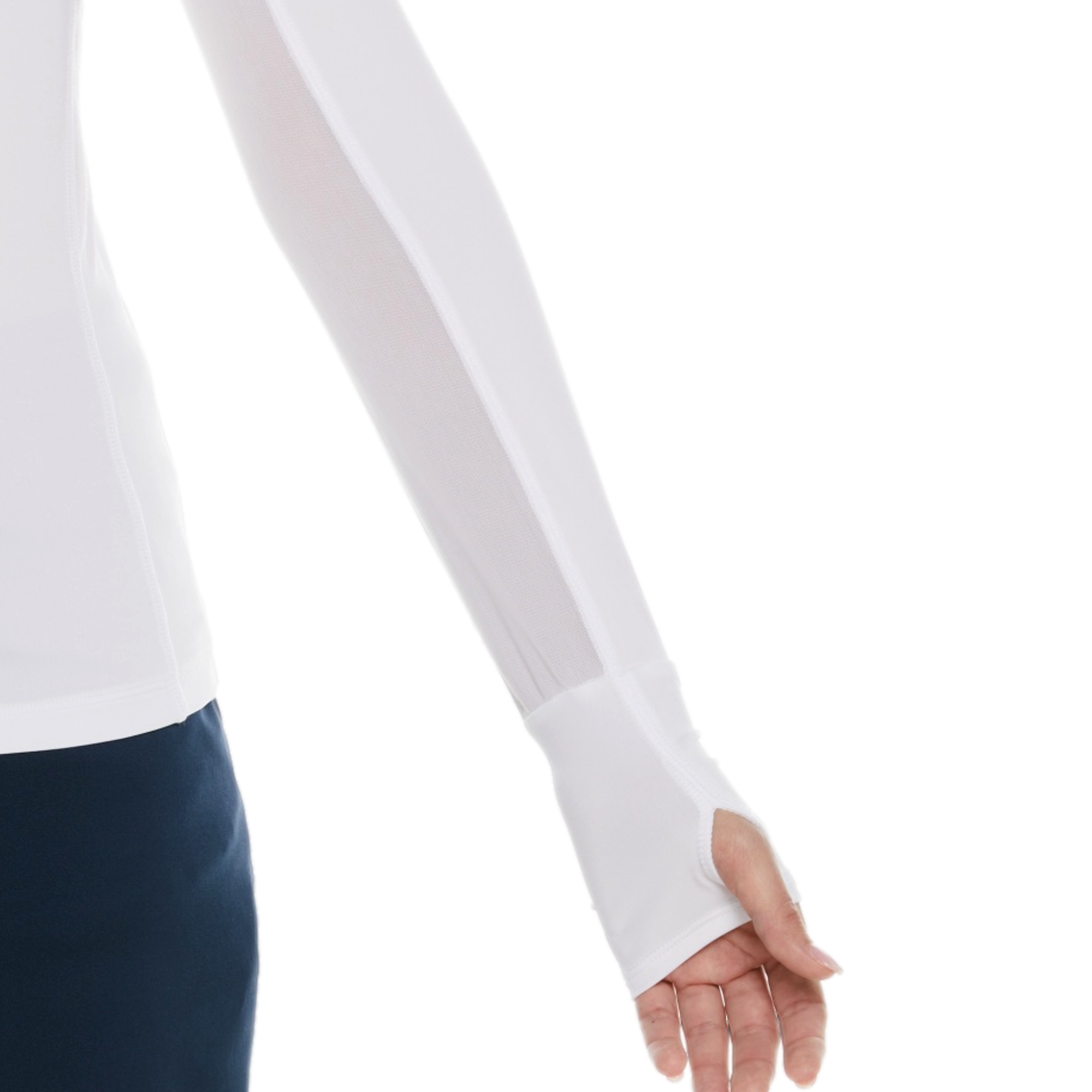 Crewneck Sun Protection Women's Long Sleeve Golf Shirt