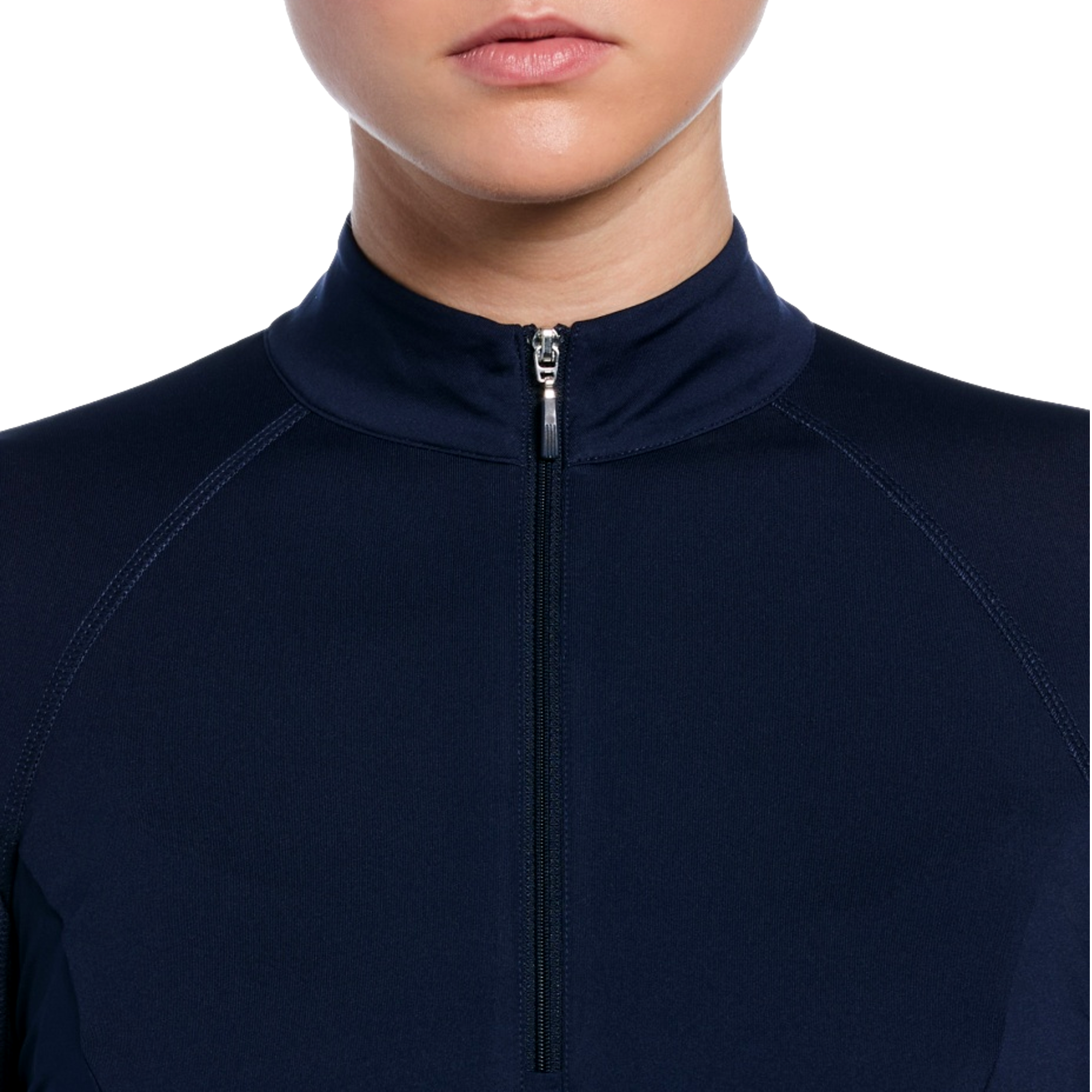 Women's Solid Sun Protection Quarter Zip