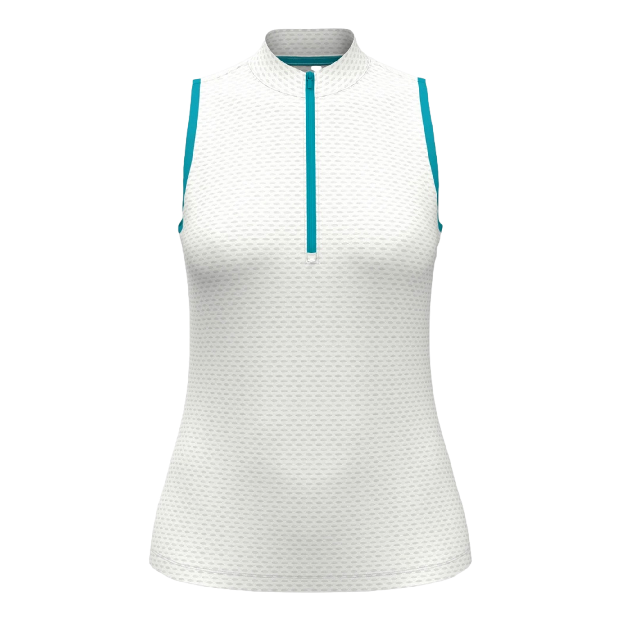 Textured Colorblock Women's Sleeveless Golf Shirt