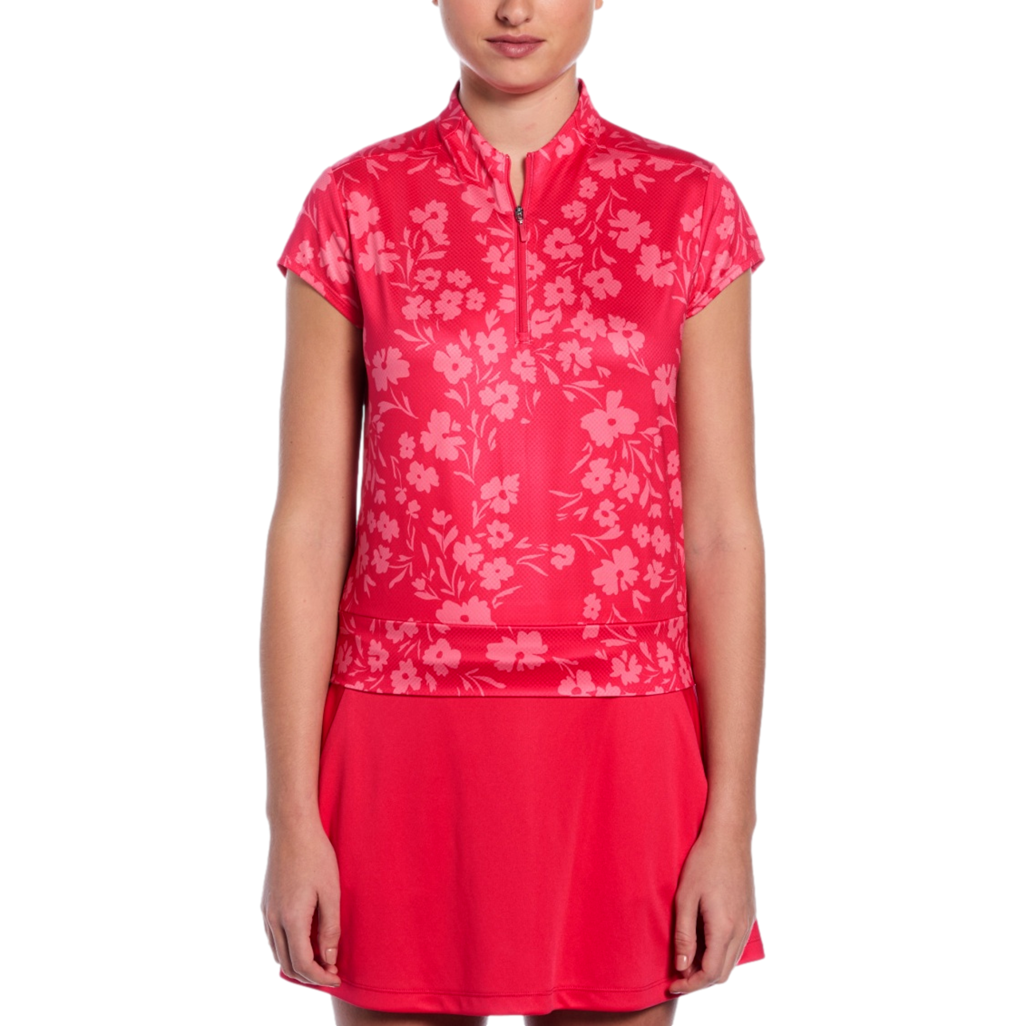 Summer Floral Women's Short Sleeve Golf Shirt