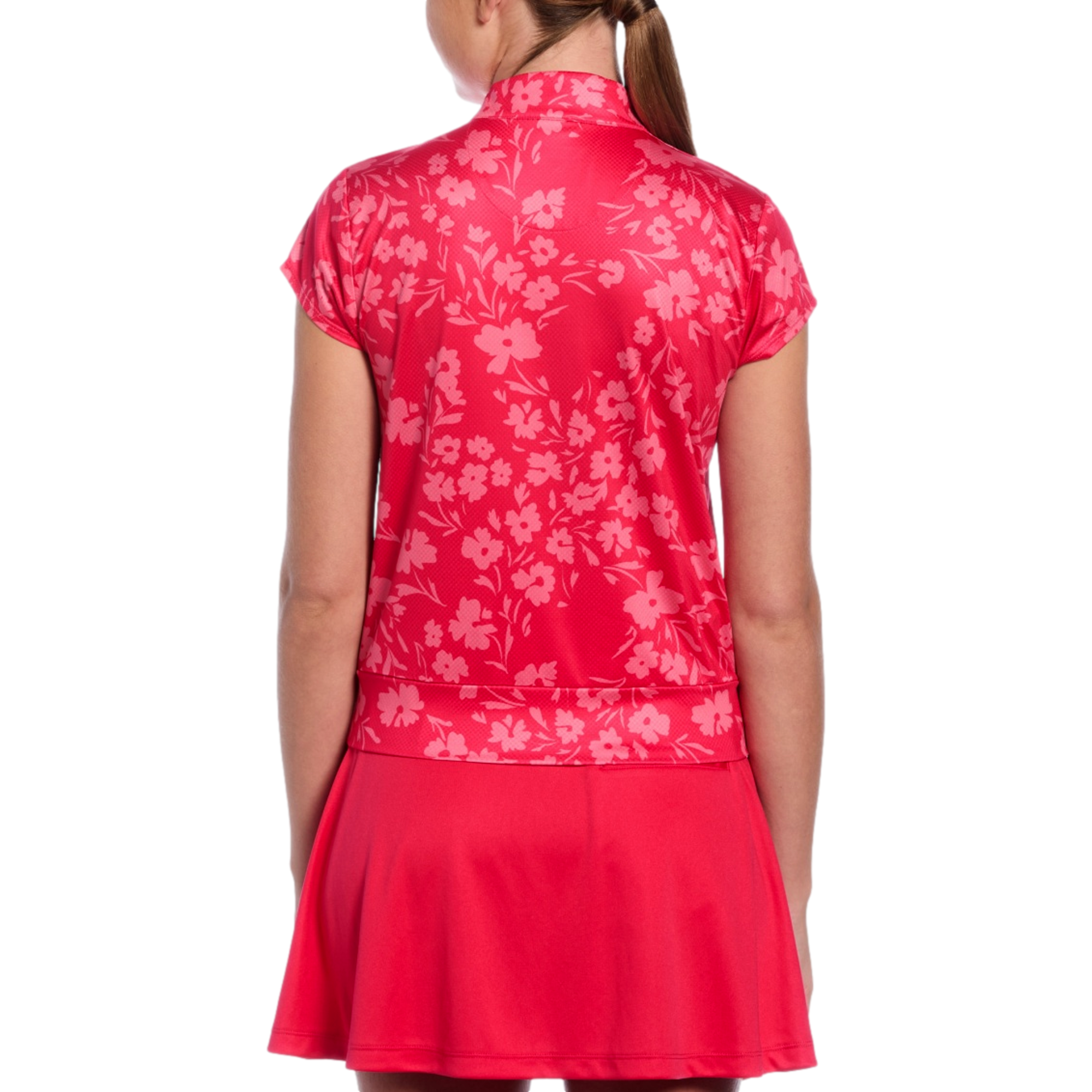 Summer Floral Women's Short Sleeve Golf Shirt