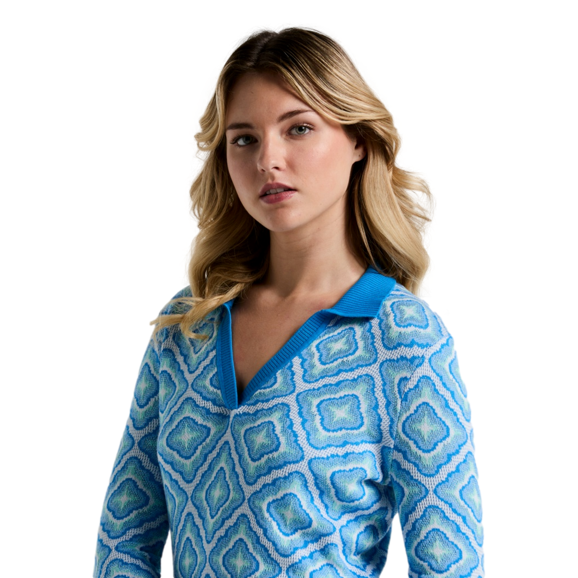 SP25 D1: Lattice Jaquard Sweater