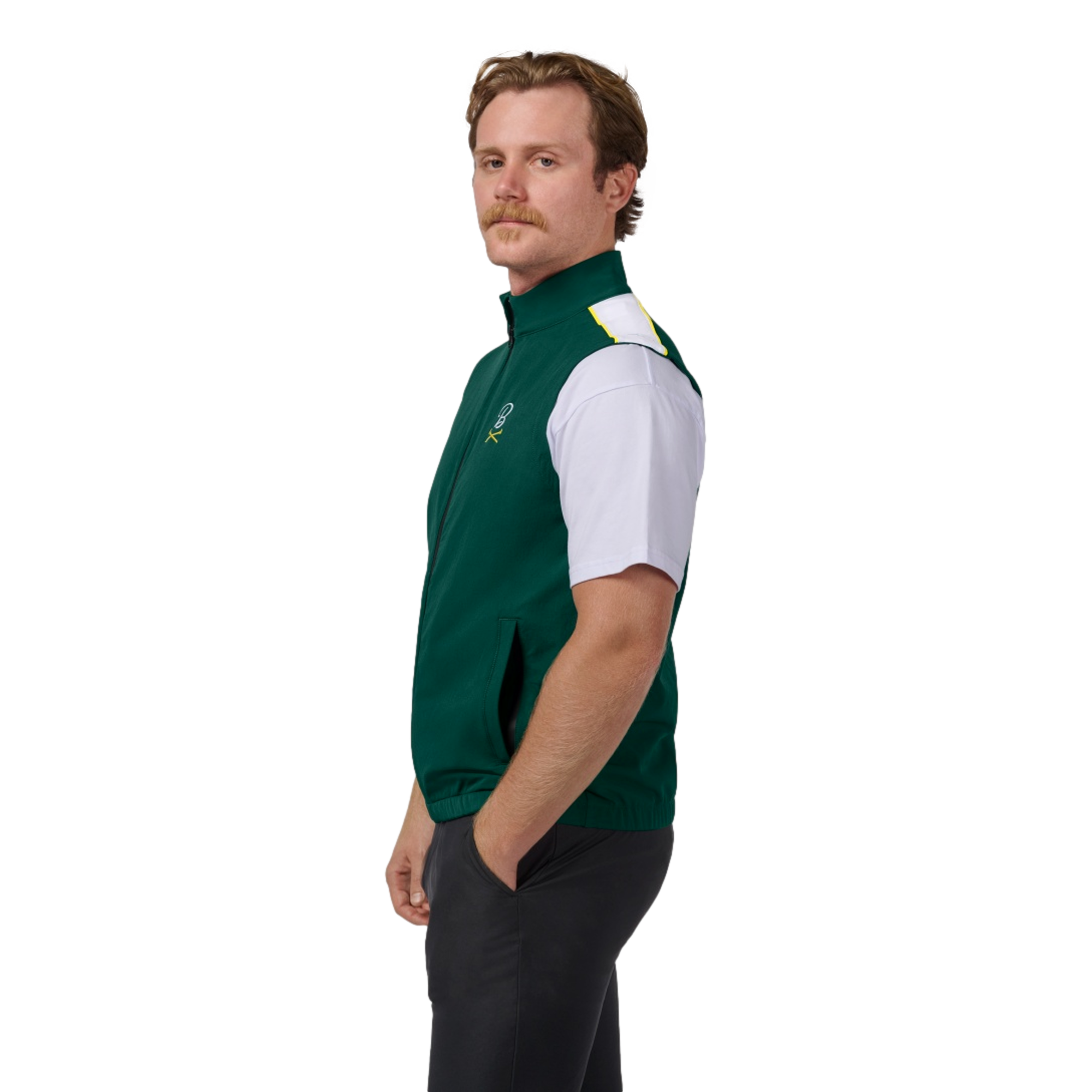 Barstool Quarter Zip Nylon Men's Golf Vest
