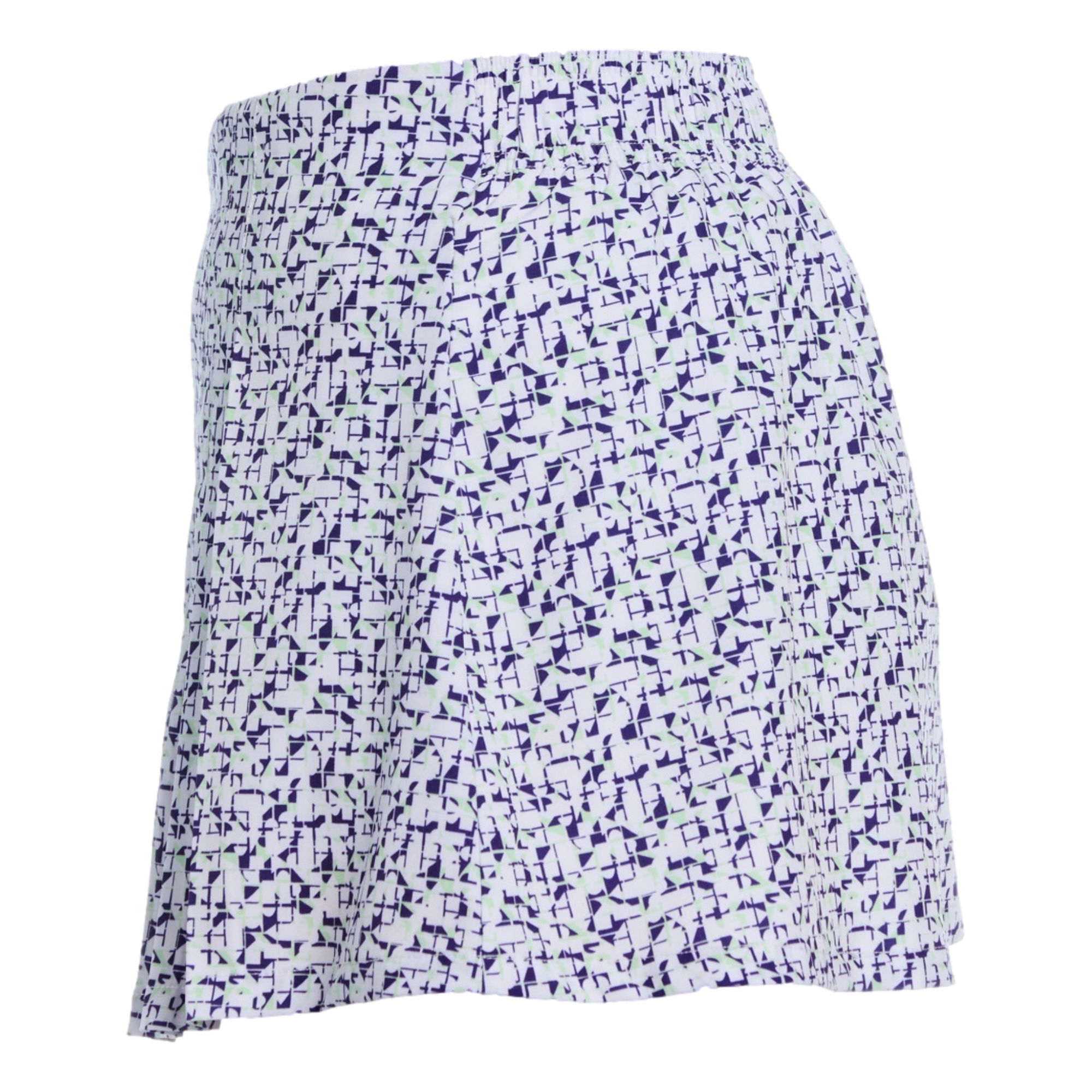 Patterned Front Pleats Women's Tennis Skort
