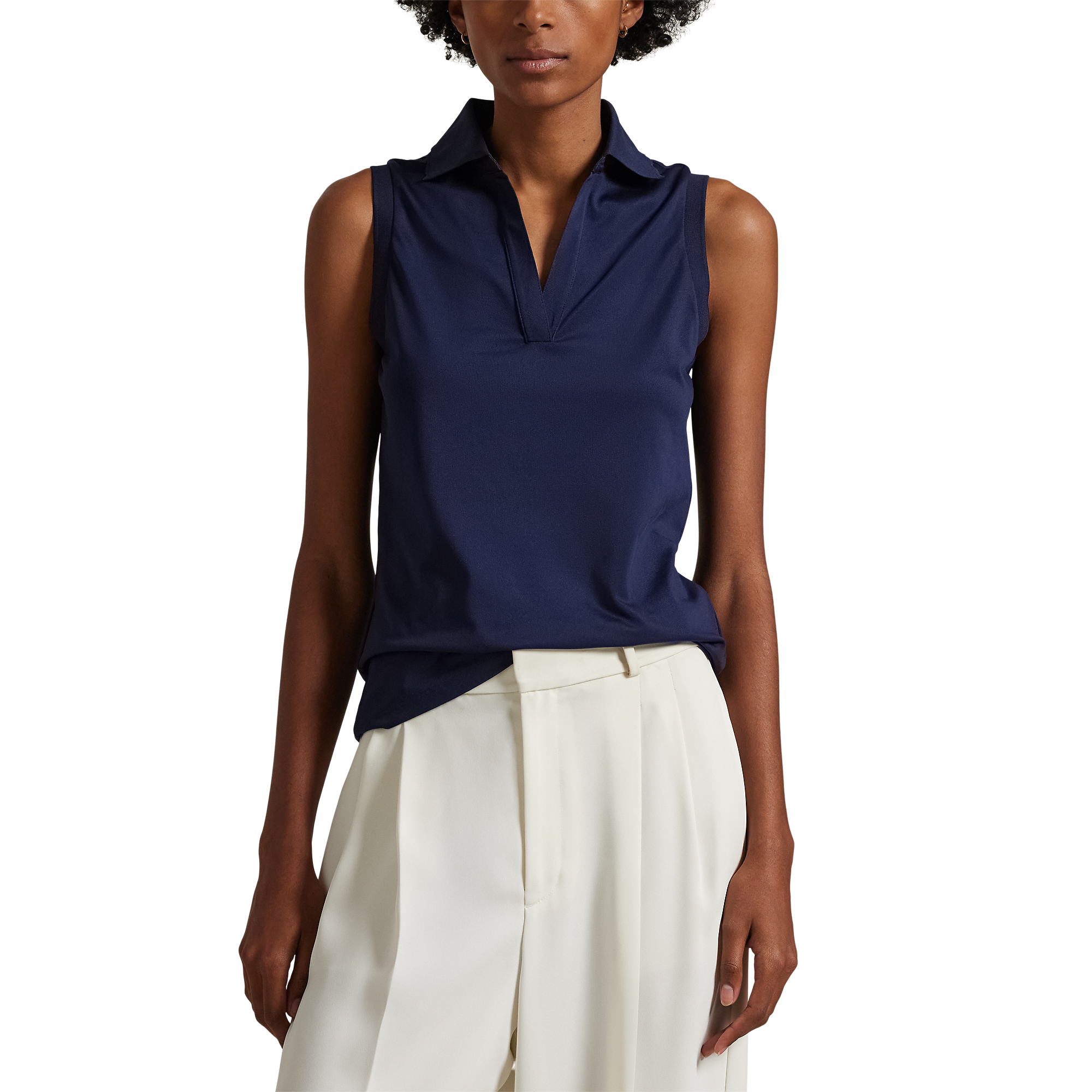 Tailored Fit Women's Sleeveless Golf Polo Shirt