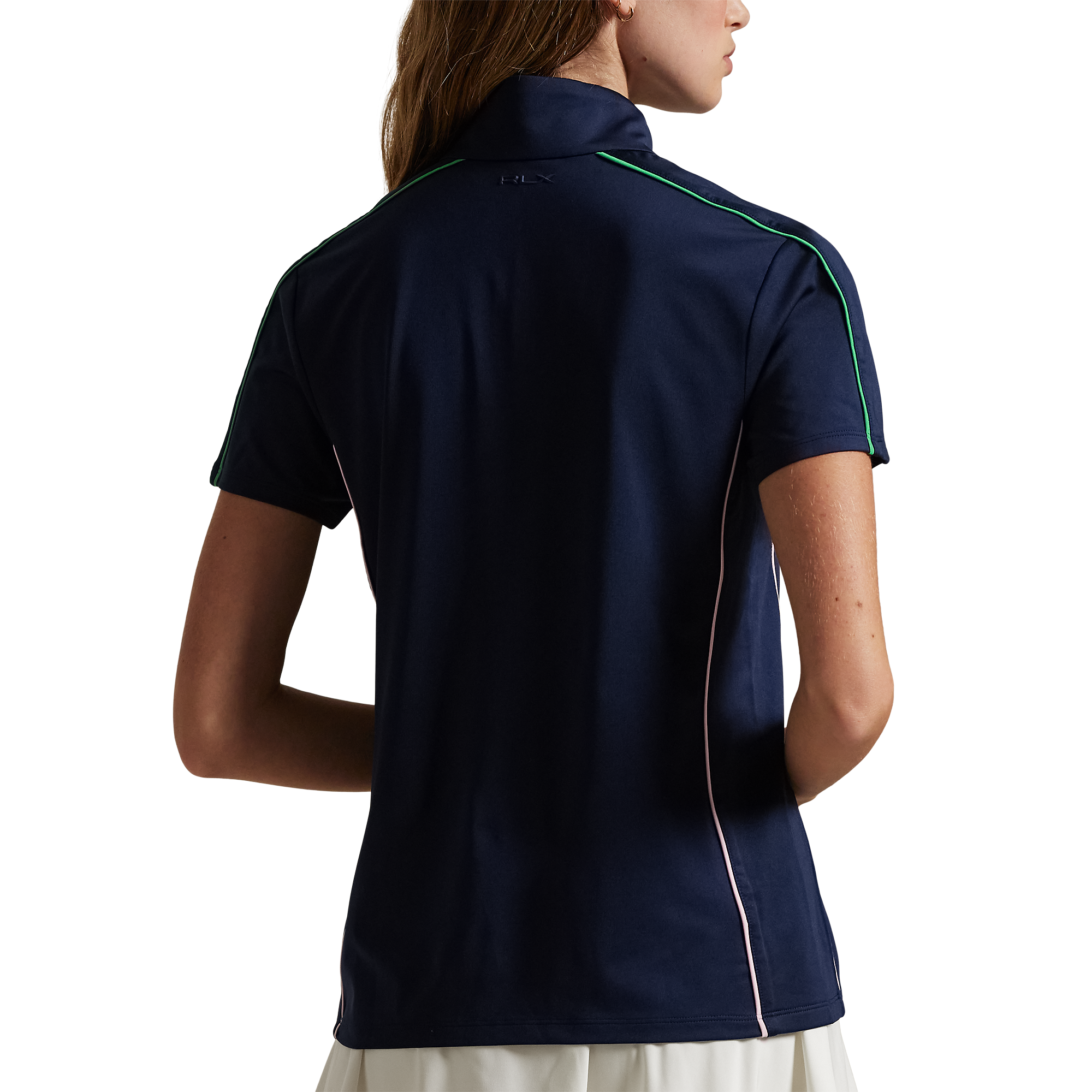Stretch Jersey Quarter Zip Women's Short Sleeve Golf Shirt