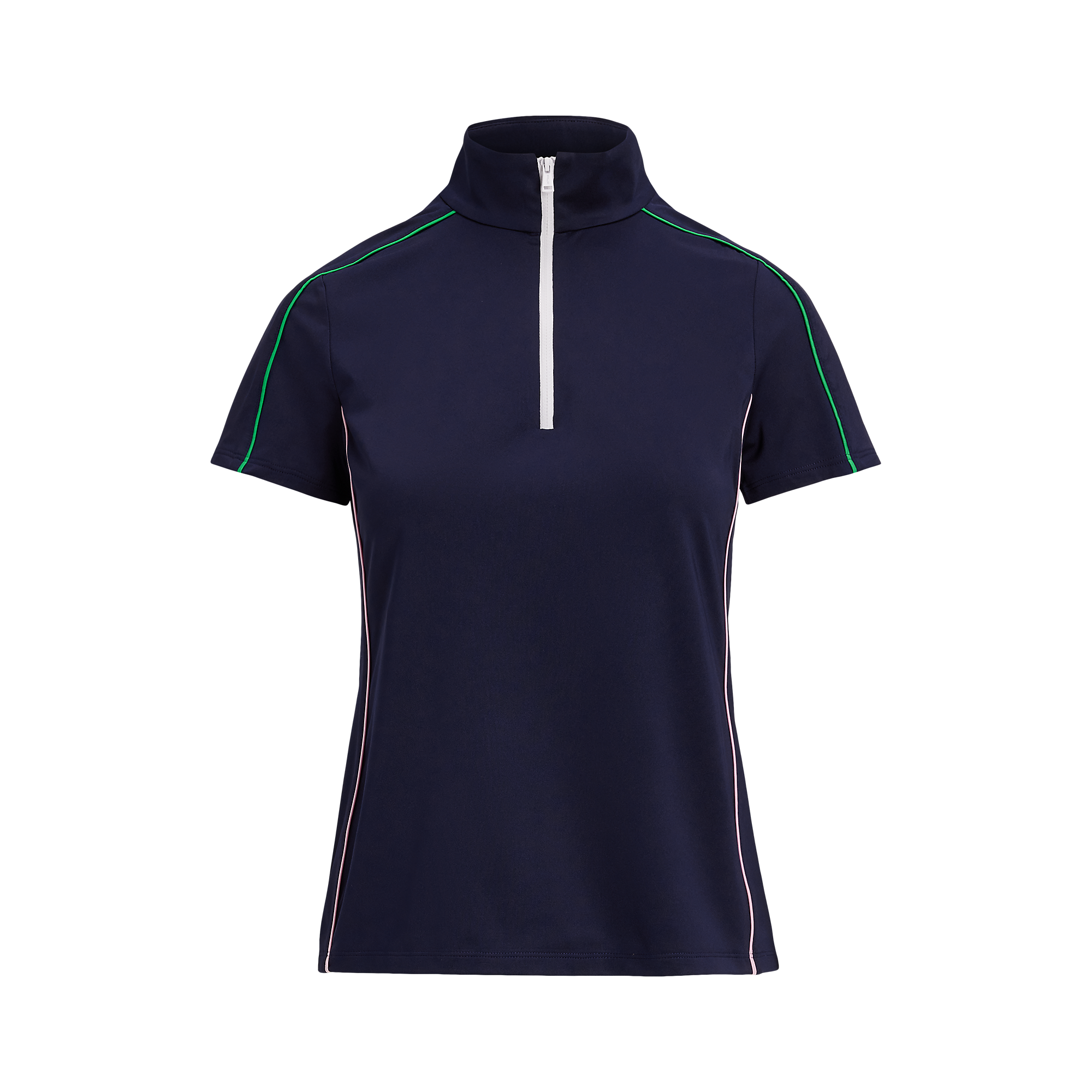Stretch Jersey Quarter Zip Women's Short Sleeve Golf Shirt