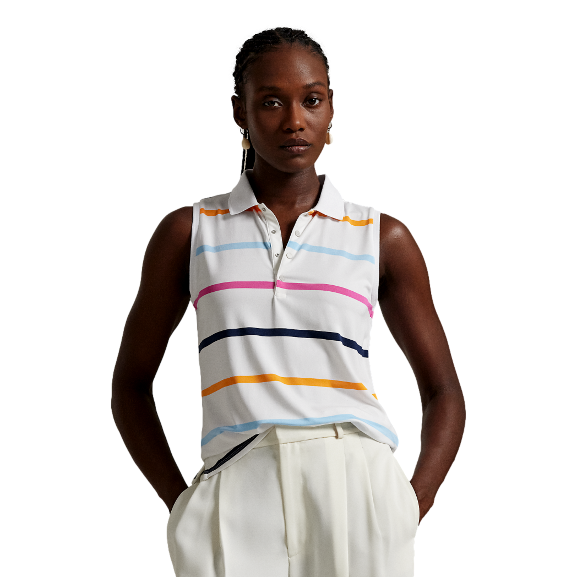 Women's Tailored Fit Sleeveless Polo Shirt