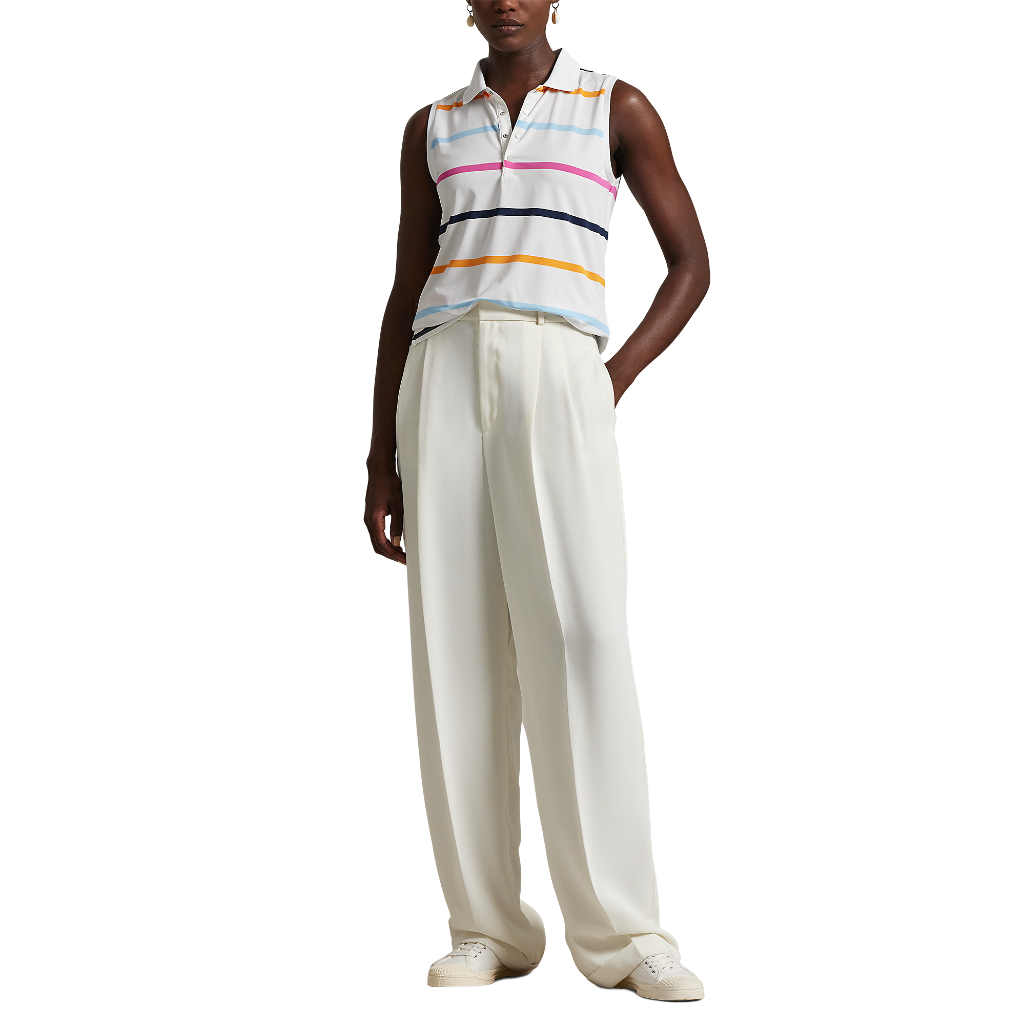 Tailored Fit Women's Sleeveless Golf Polo Shirt