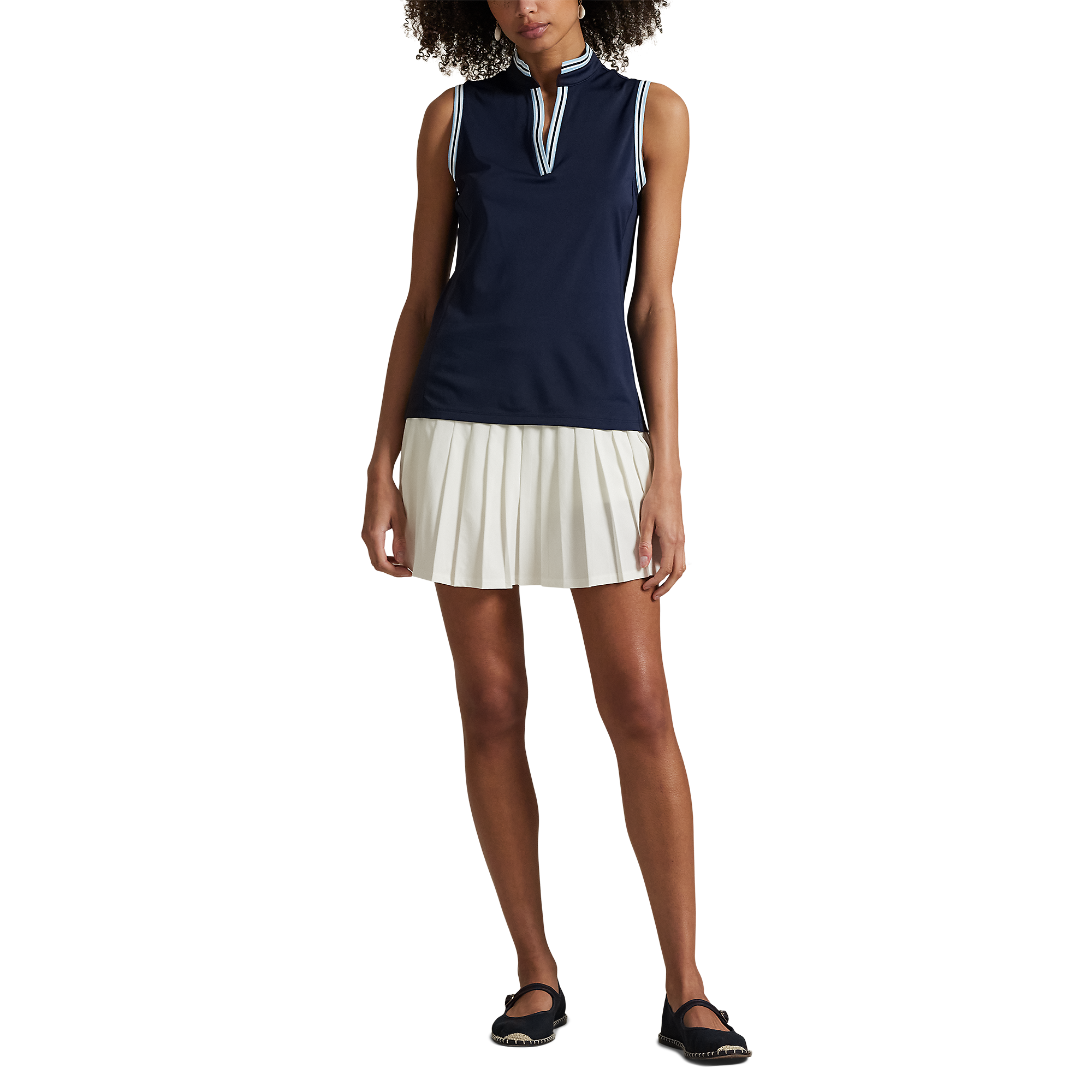 Tailored Fit Pique Women's Sleeveless Golf Polo Shirt