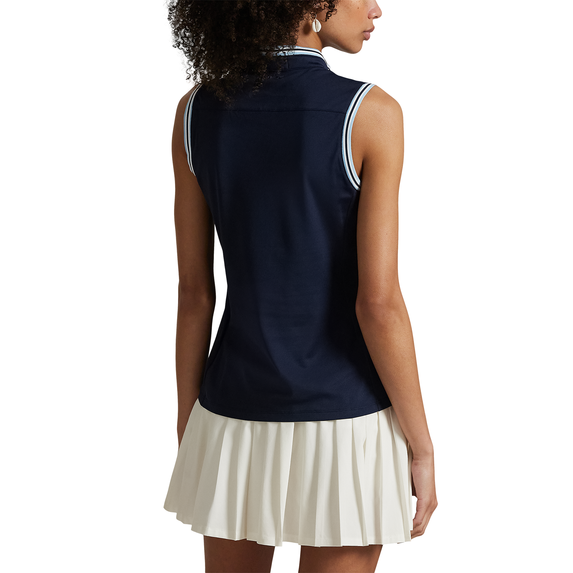 Tailored Fit Pique Women's Sleeveless Golf Polo Shirt
