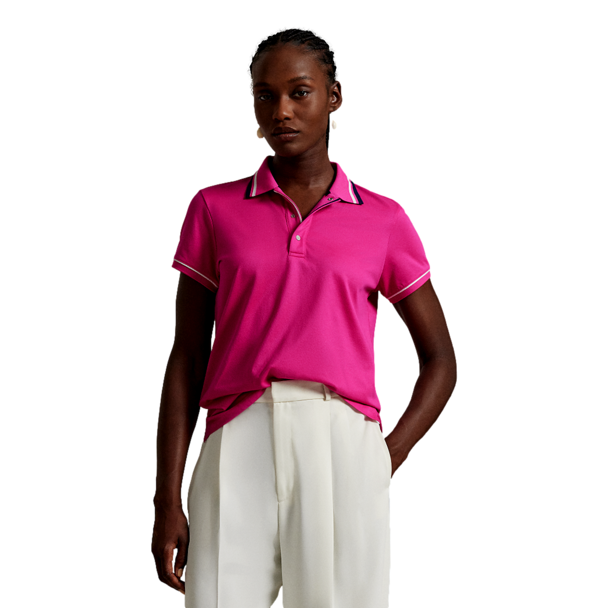 Women's Tailored Fit Jersey Short Sleeve Polo