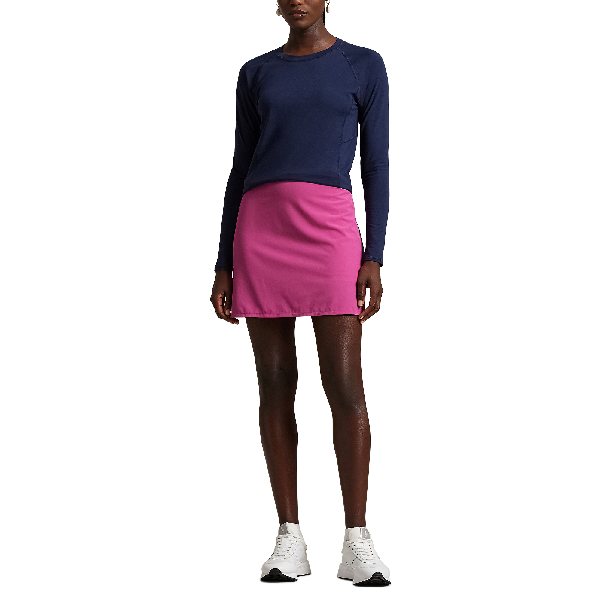 Back Pleated Performance 17" Skort