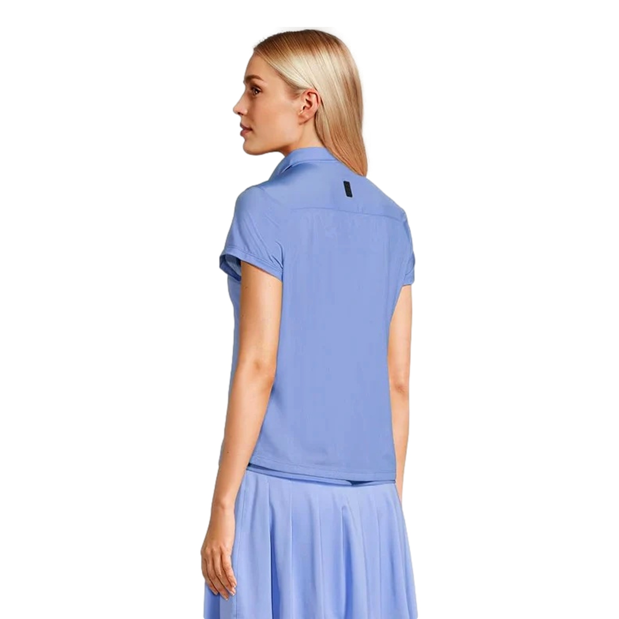 Women's Solid Sunsense Zip Short Sleeve Polo | PGA TOUR