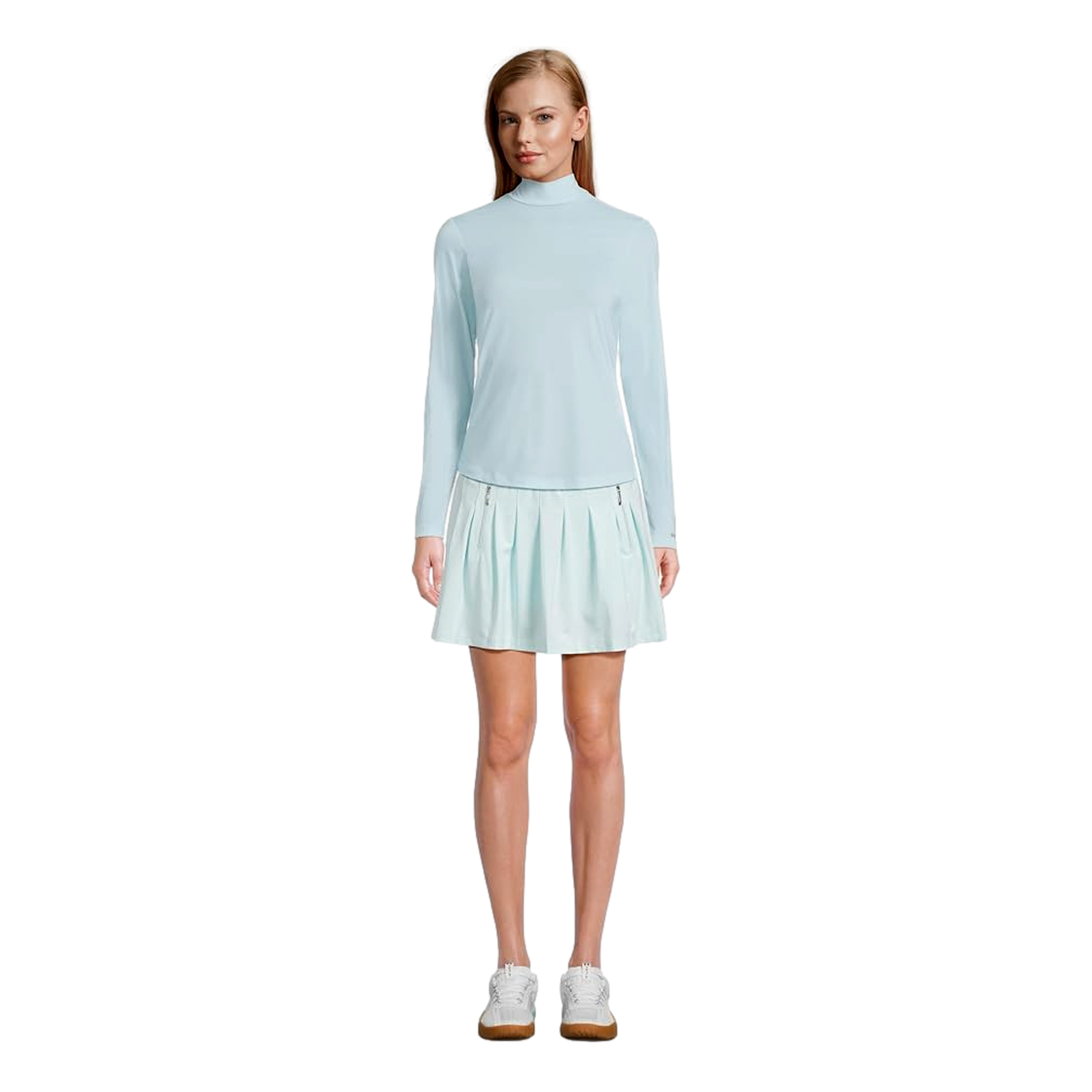Women's Solid Sunsense Mock Neck Long Sleeve Top | PGA TOUR Superstore