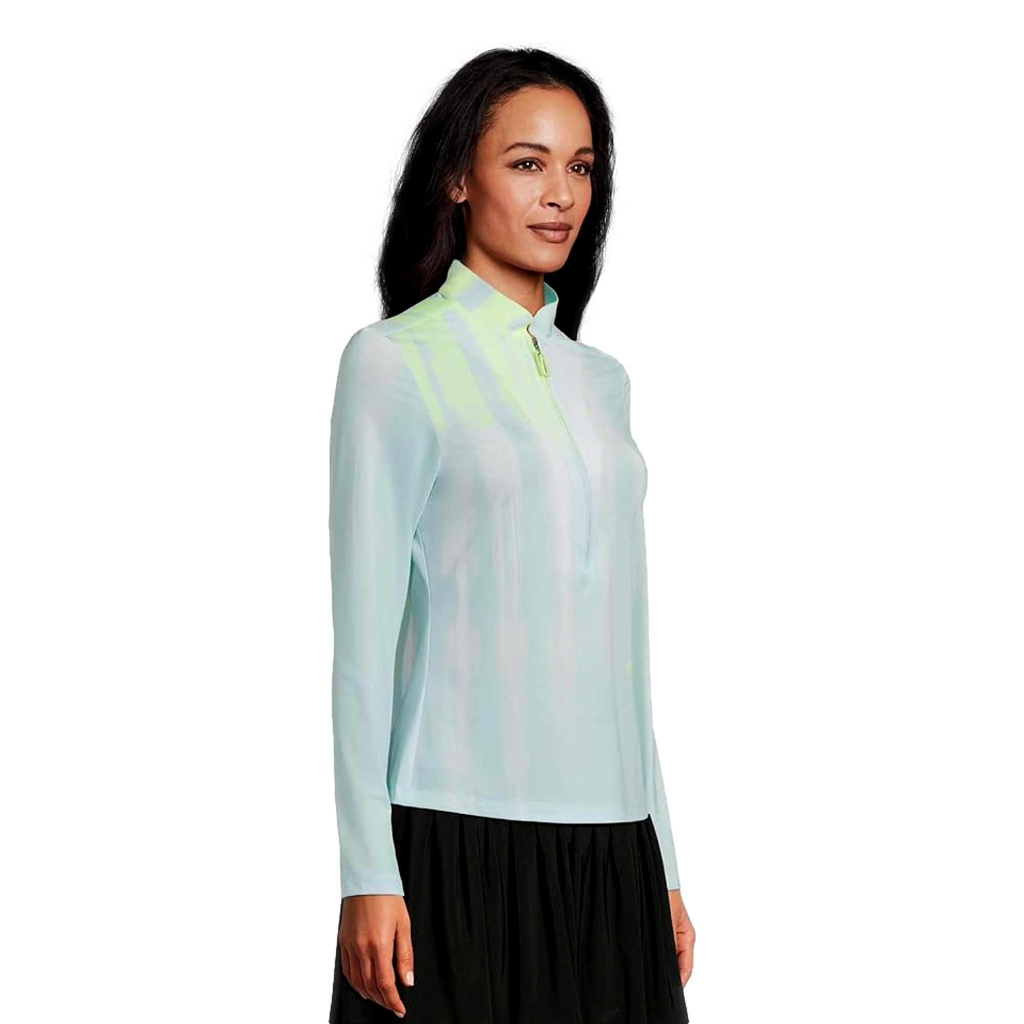 Sunsense Kinetic Print Women's Golf Quarter Zip