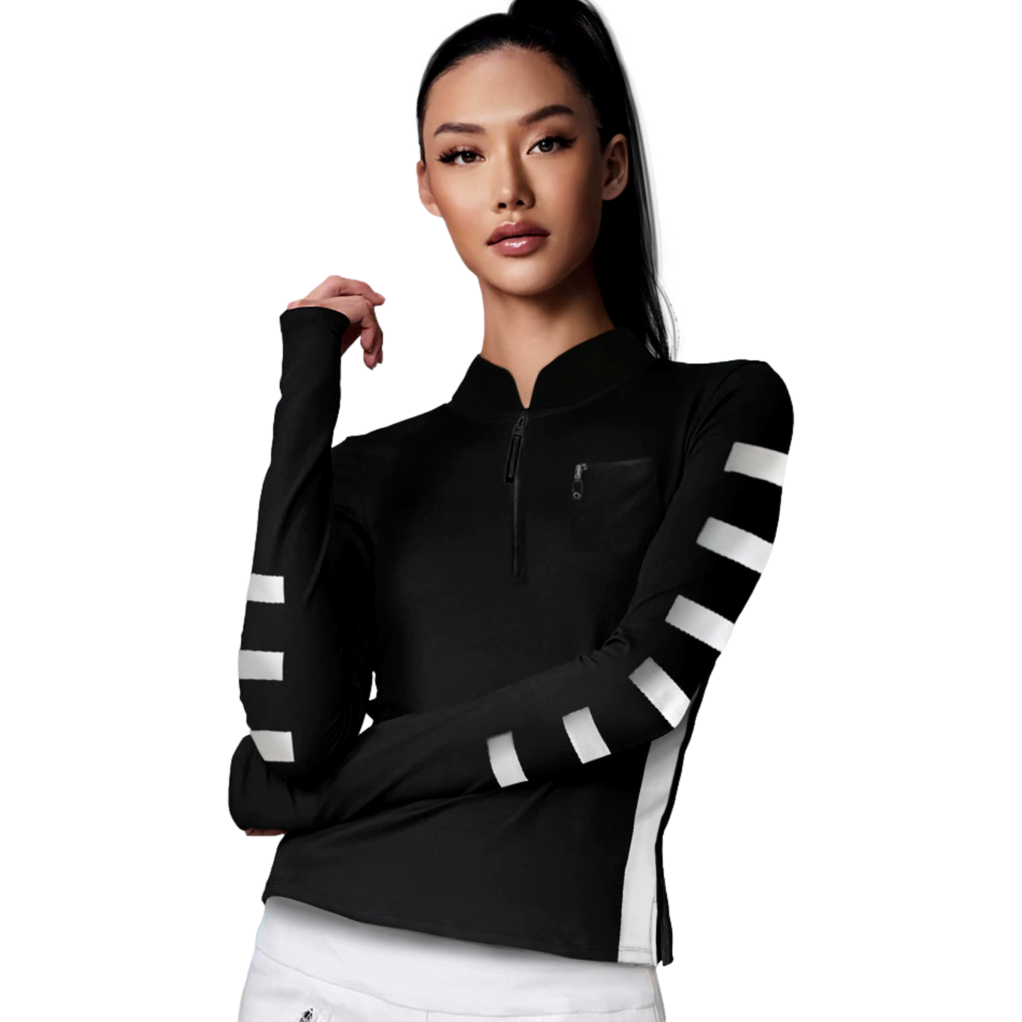 Solid Women's Golf Quarter Zip