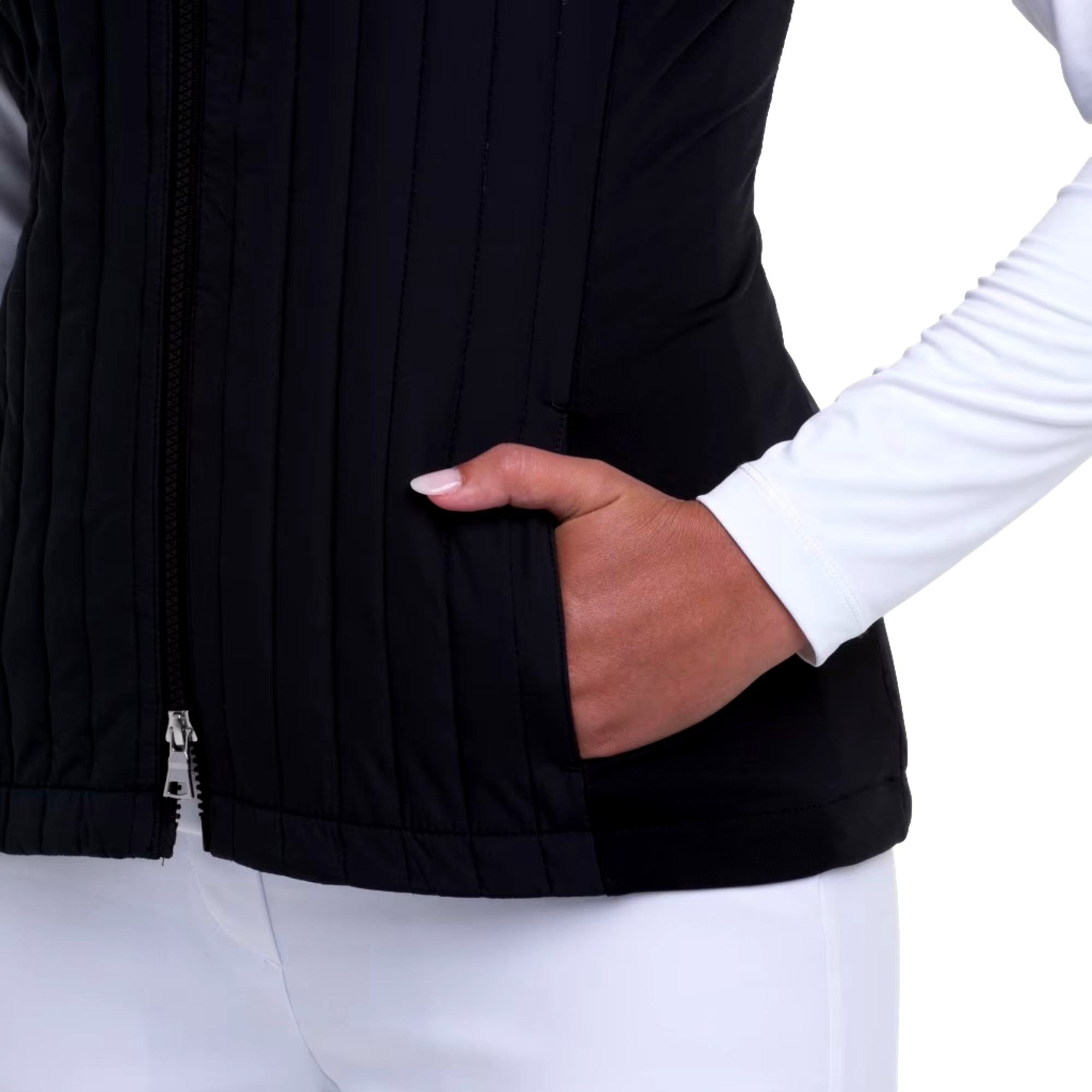 Women's Vertical Quilted Vest