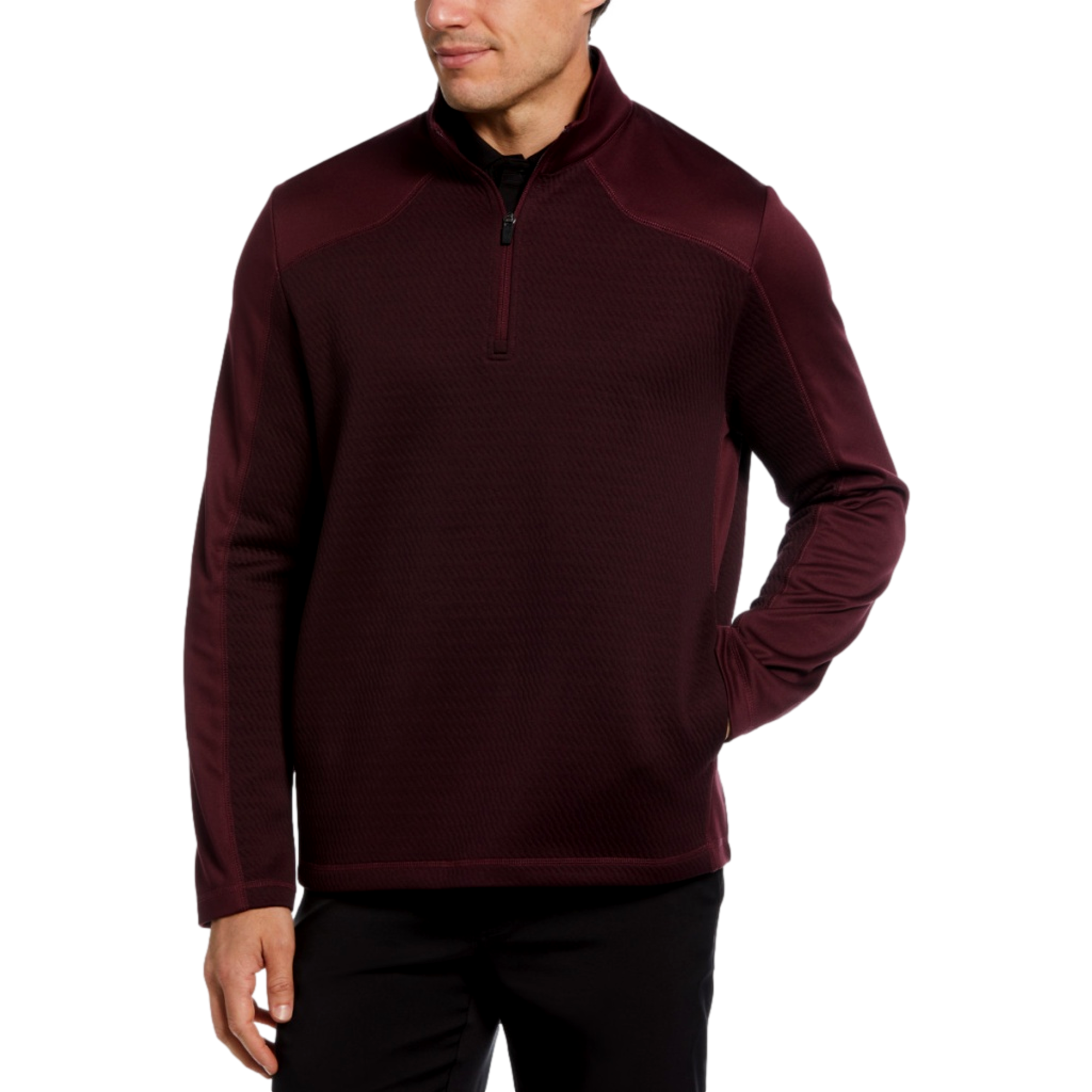 3D Textured Quarter Zip