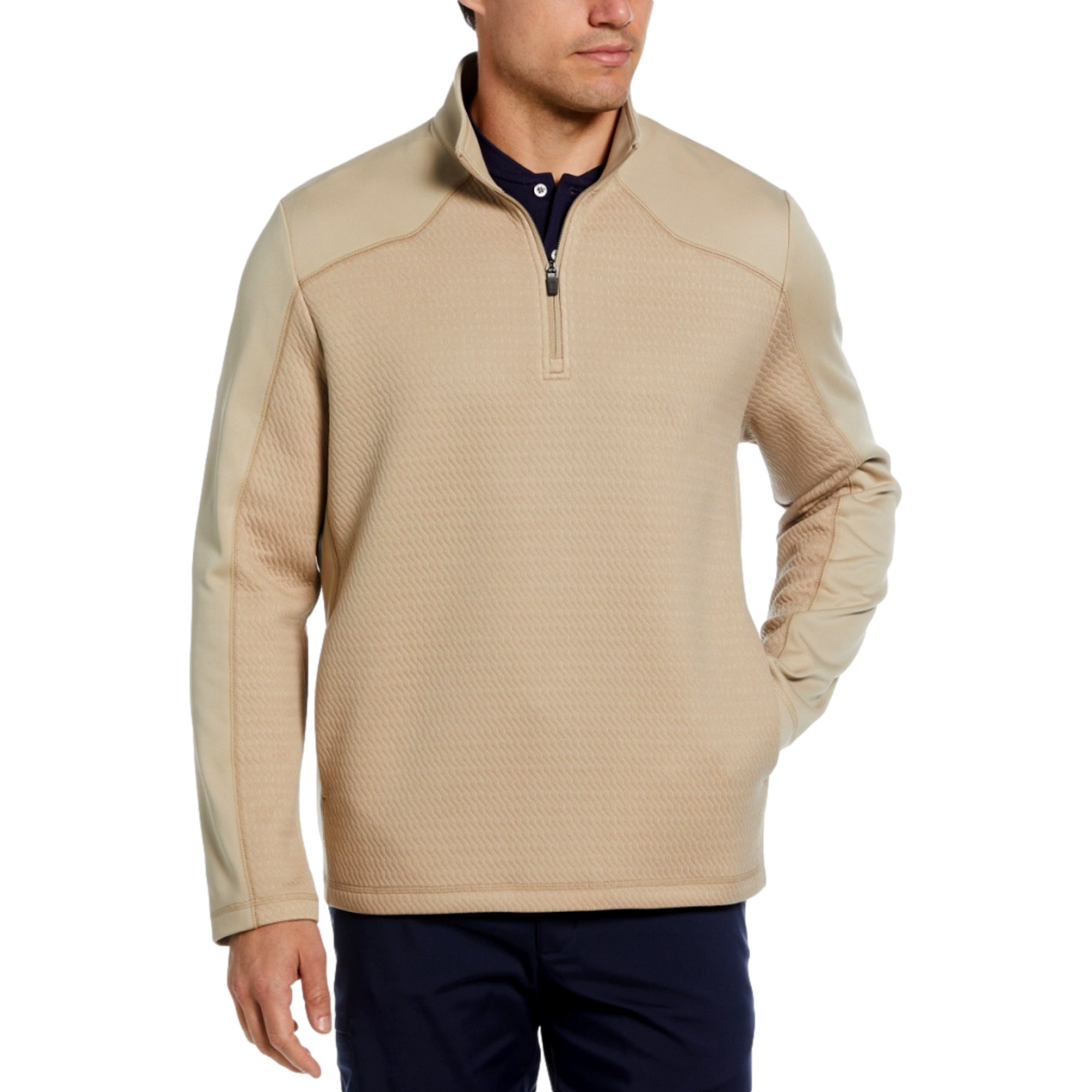 3D Textured Quarter Zip