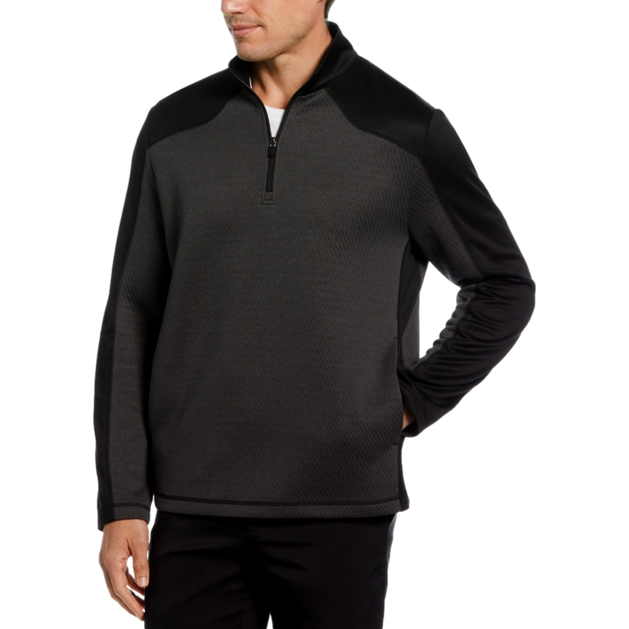 3D Textured Quarter Zip