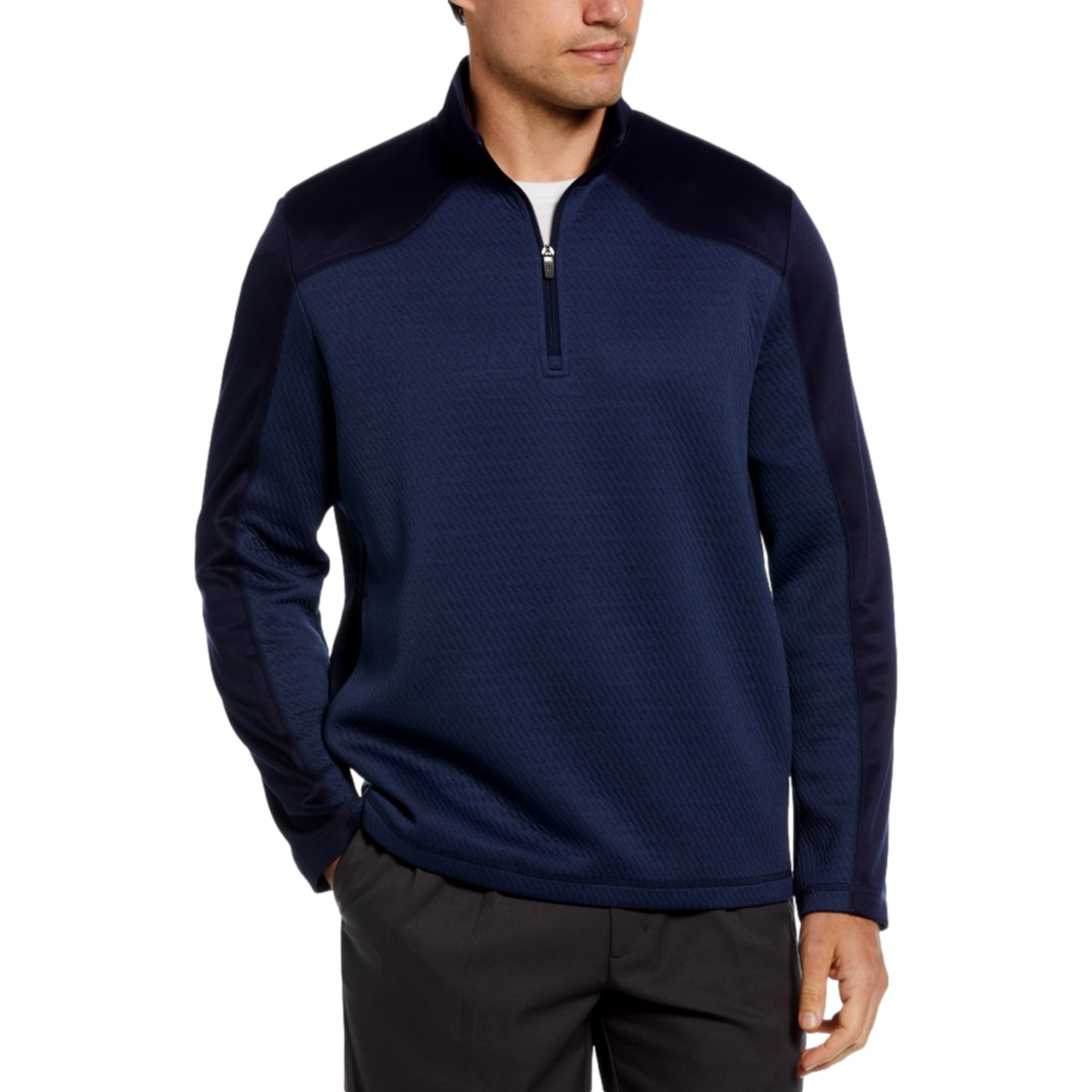3D Textured Quarter Zip