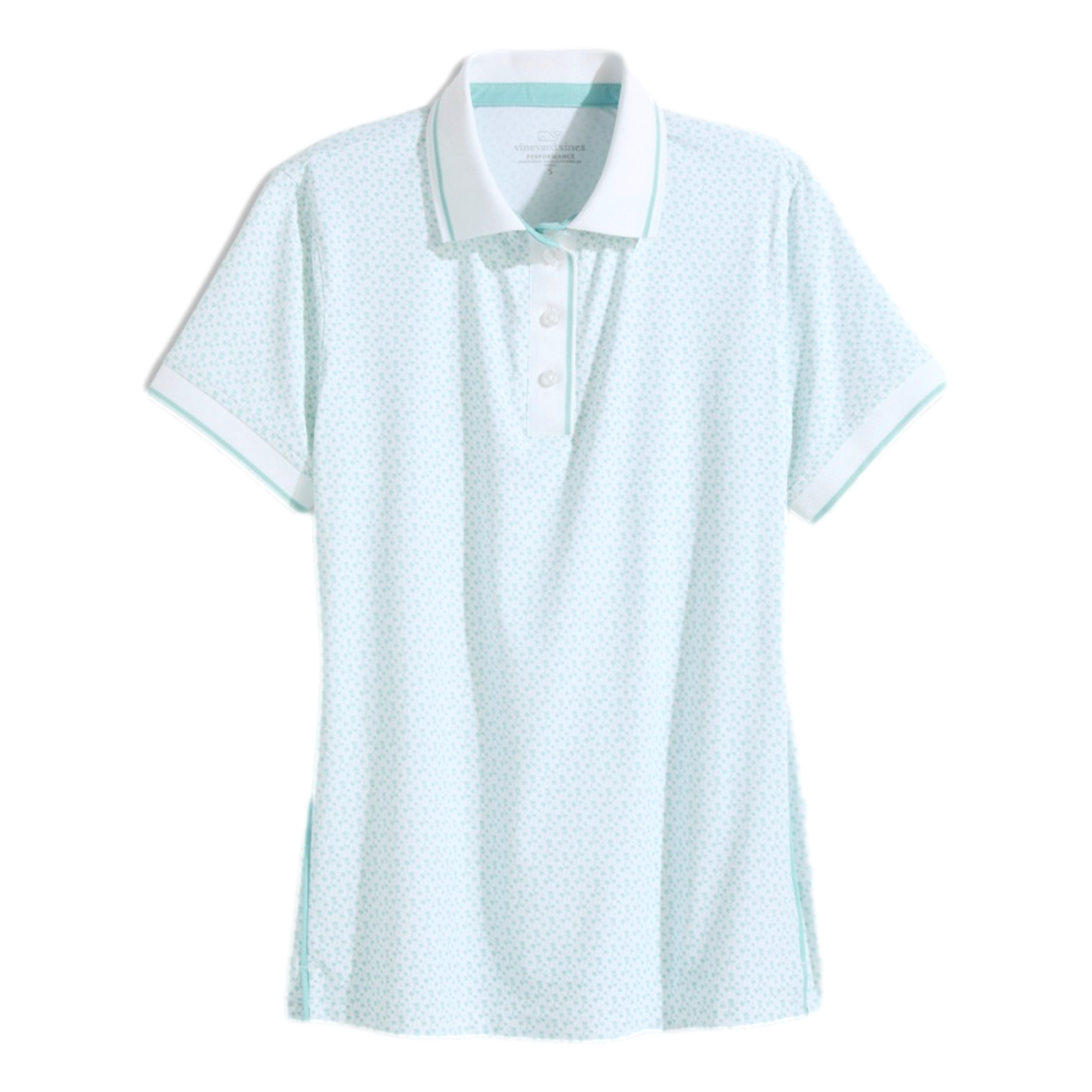 Women's Palm Trees Performance Short Sleeve Polo