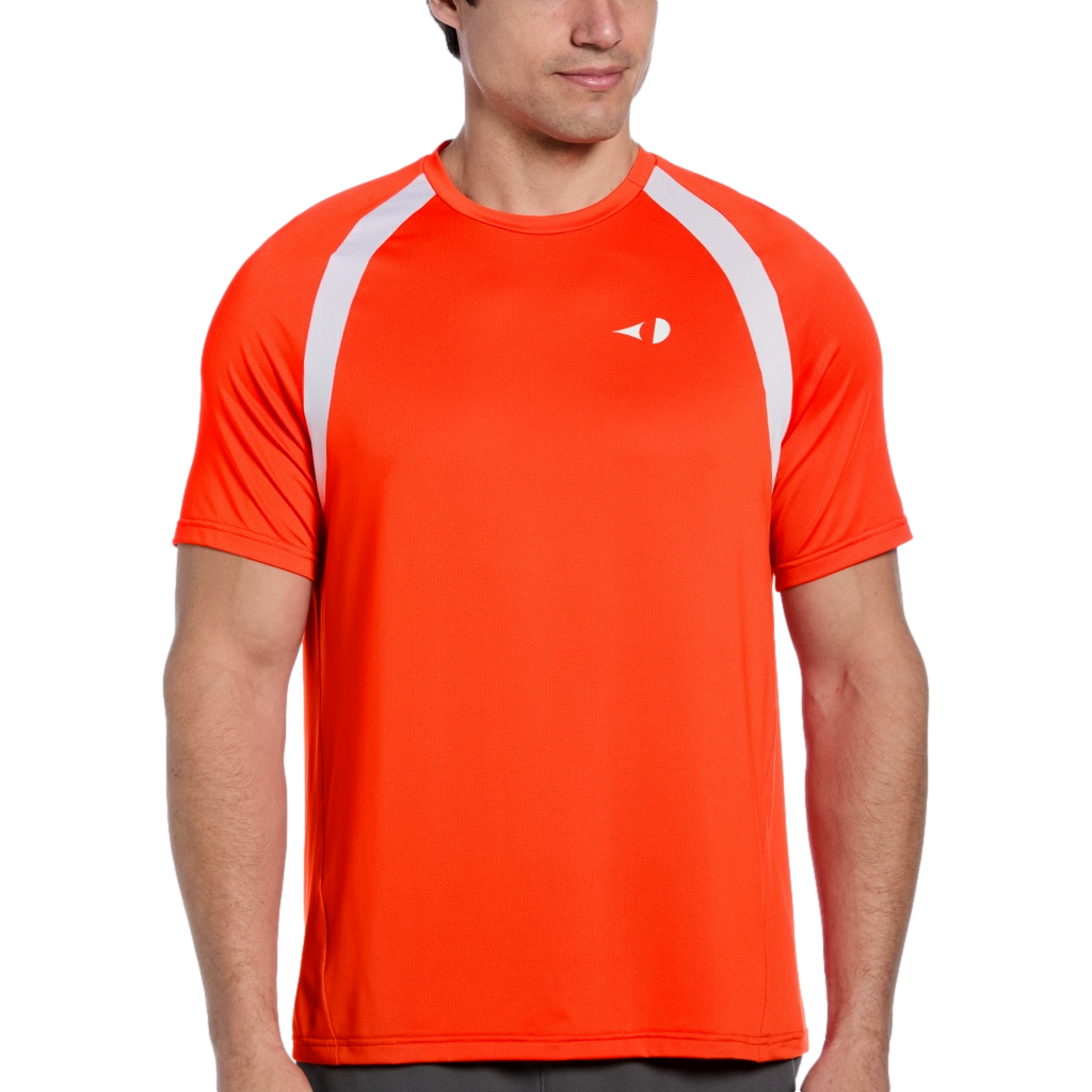 Color Block Crew Men's Short Sleeve Tennis Top